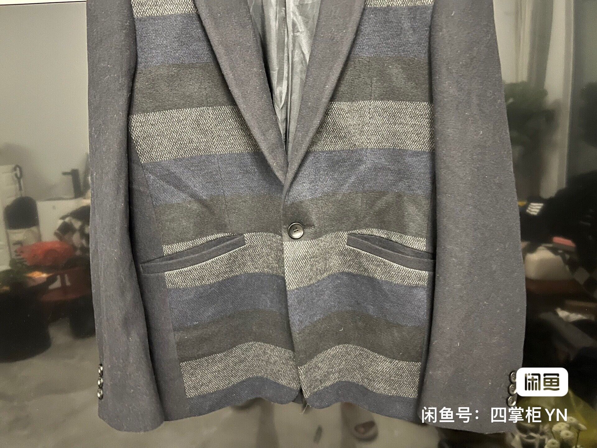 Lanvin Lanvin Runway Three-Color Wool Blazer Size US L / EU 52-54 / 3 - 5 Thumbnail