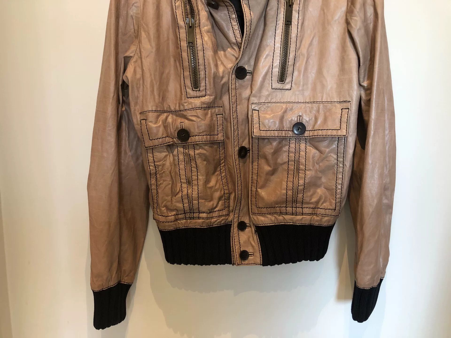 Gucci Gucci Men's Stand-Collar Calfskin Jacket Size US M / EU 48-50 / 2 - 4 Thumbnail