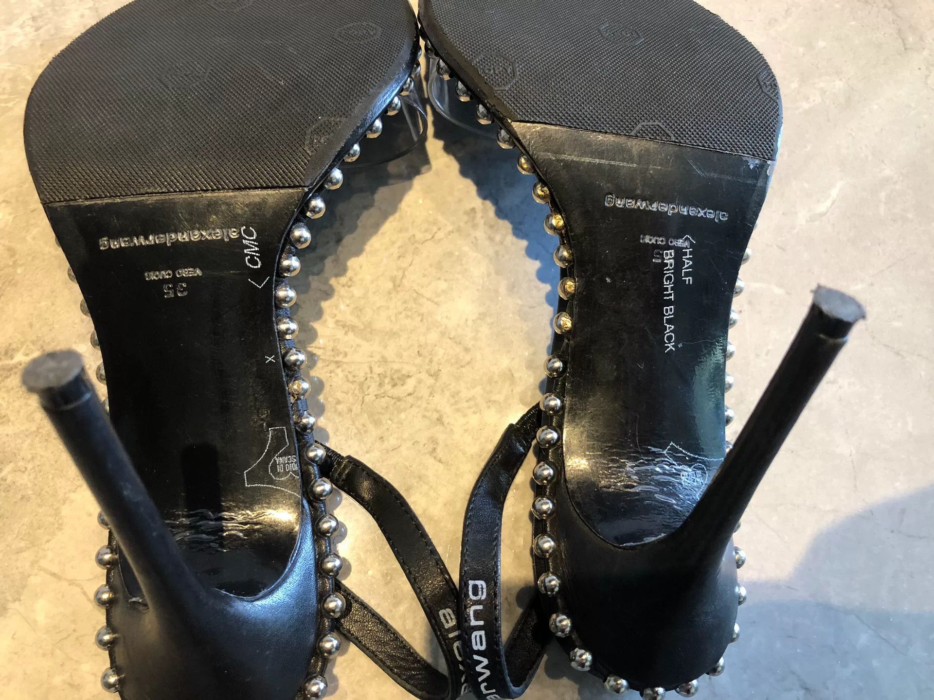 Alexander Wang Alexander Wang PVC Stud Strappy Sandal Heels Size US 4 / IT 34 - 5 Thumbnail