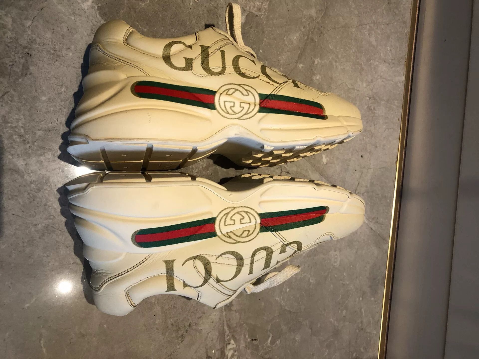 Gucci Gucci Logo Dad Shoes Size 37 Size US 6 / IT 36 - 5 Thumbnail