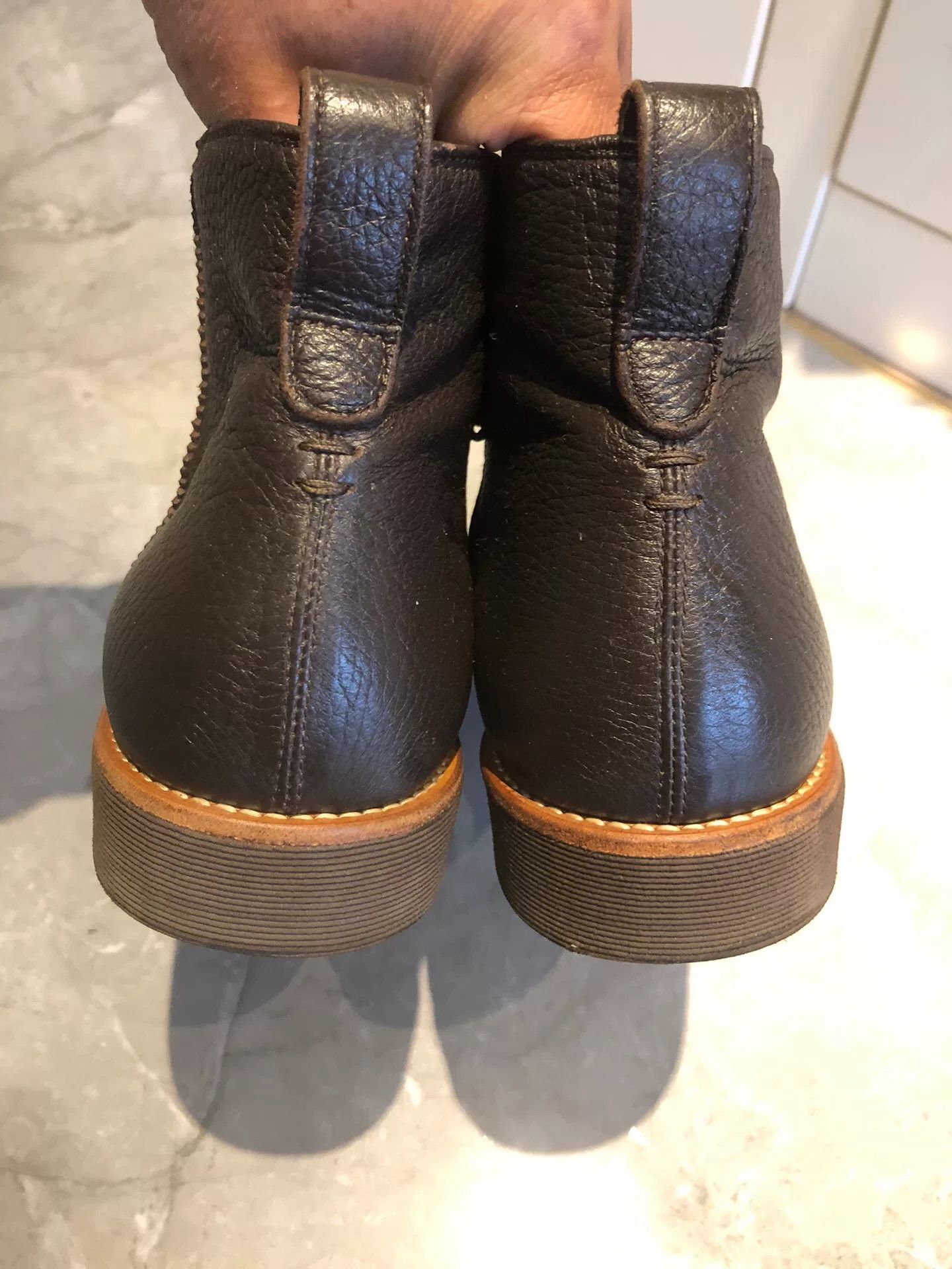 Sergio Rossi Sergio Rossi Men's Mid-Top Leather Boots Size US 10 / EU 43 - 6 Thumbnail