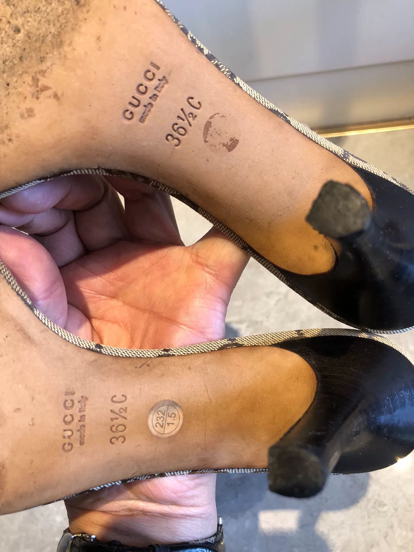 Gucci Gucci Classic Shield Heel Sandals Size US 5.5 / IT 35.5 - 6 Thumbnail