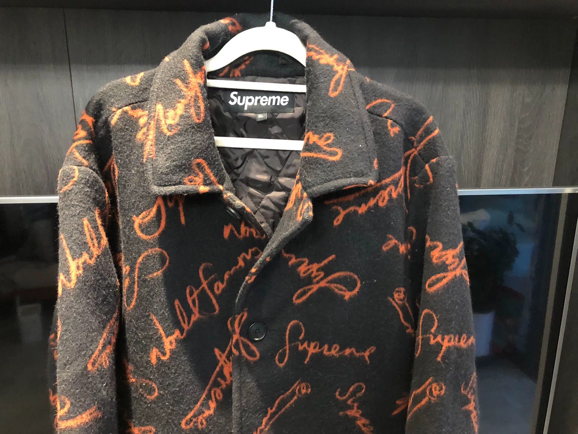 Supreme Supreme Wool Embroidered Coat Size US XL / EU 56 / 4 - 3 Thumbnail