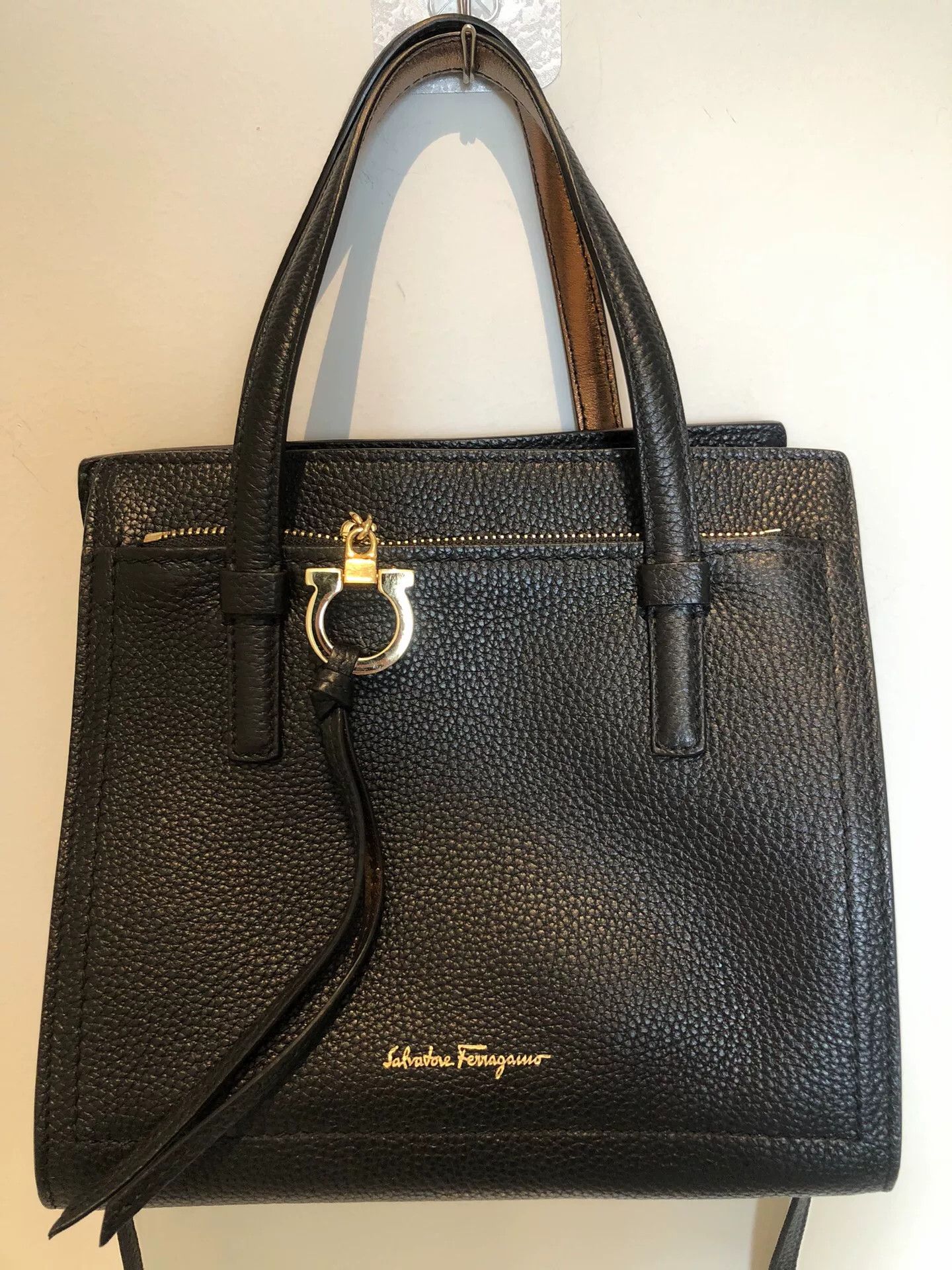 Salvatore Ferragamo Salvatore Ferragamo Black Gold Tote Bag Size ONE SIZE - 3 Thumbnail