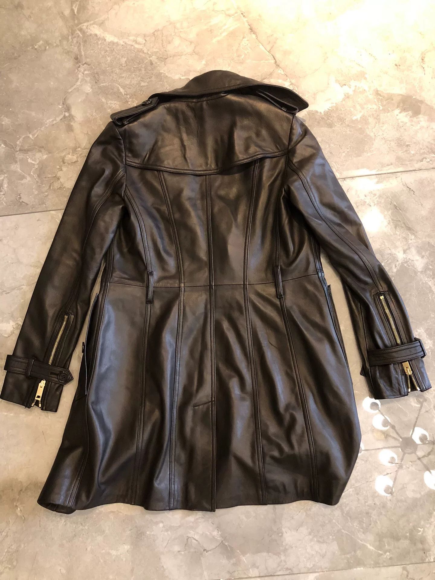 Burberry Burberry Women's Soft Sheepskin Trench Coat Size XS / US 0-2 / IT 36-38 - 2 Thumbnail