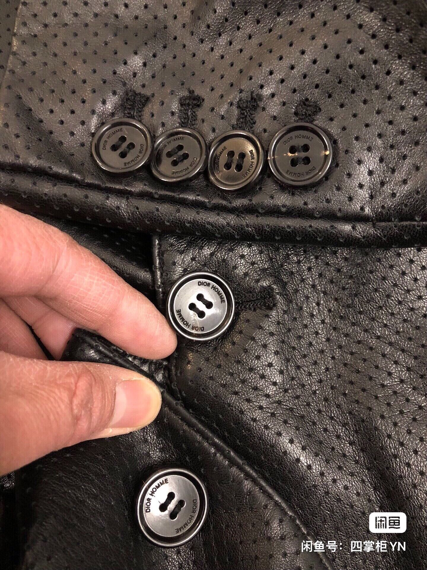 Dior Dior Homme Perforated Leather Blazer Size US M / EU 48-50 / 2 - 6 Thumbnail