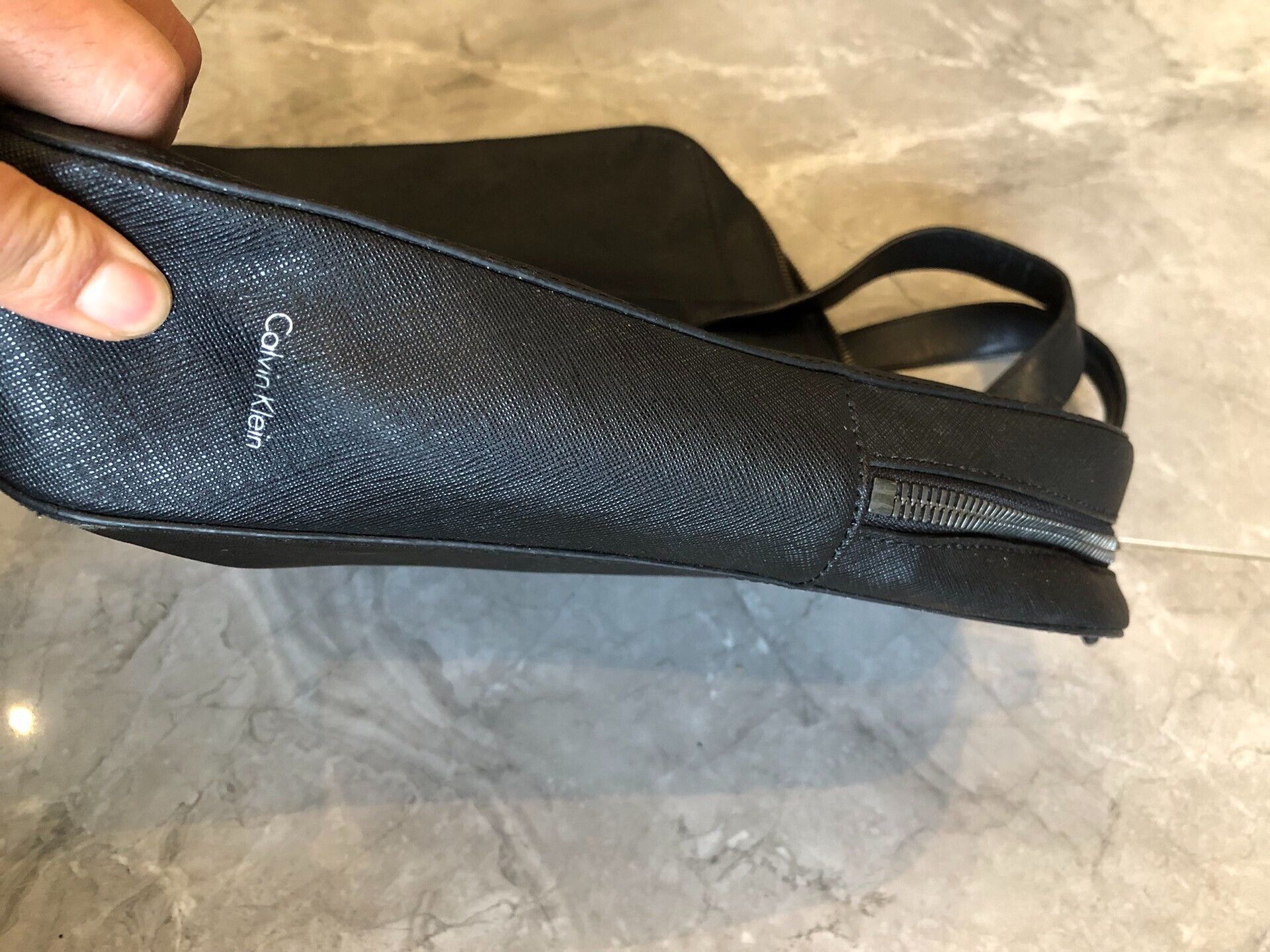 Calvin Klein Calvin Klein Leather Briefcase Size ONE SIZE - 3 Thumbnail