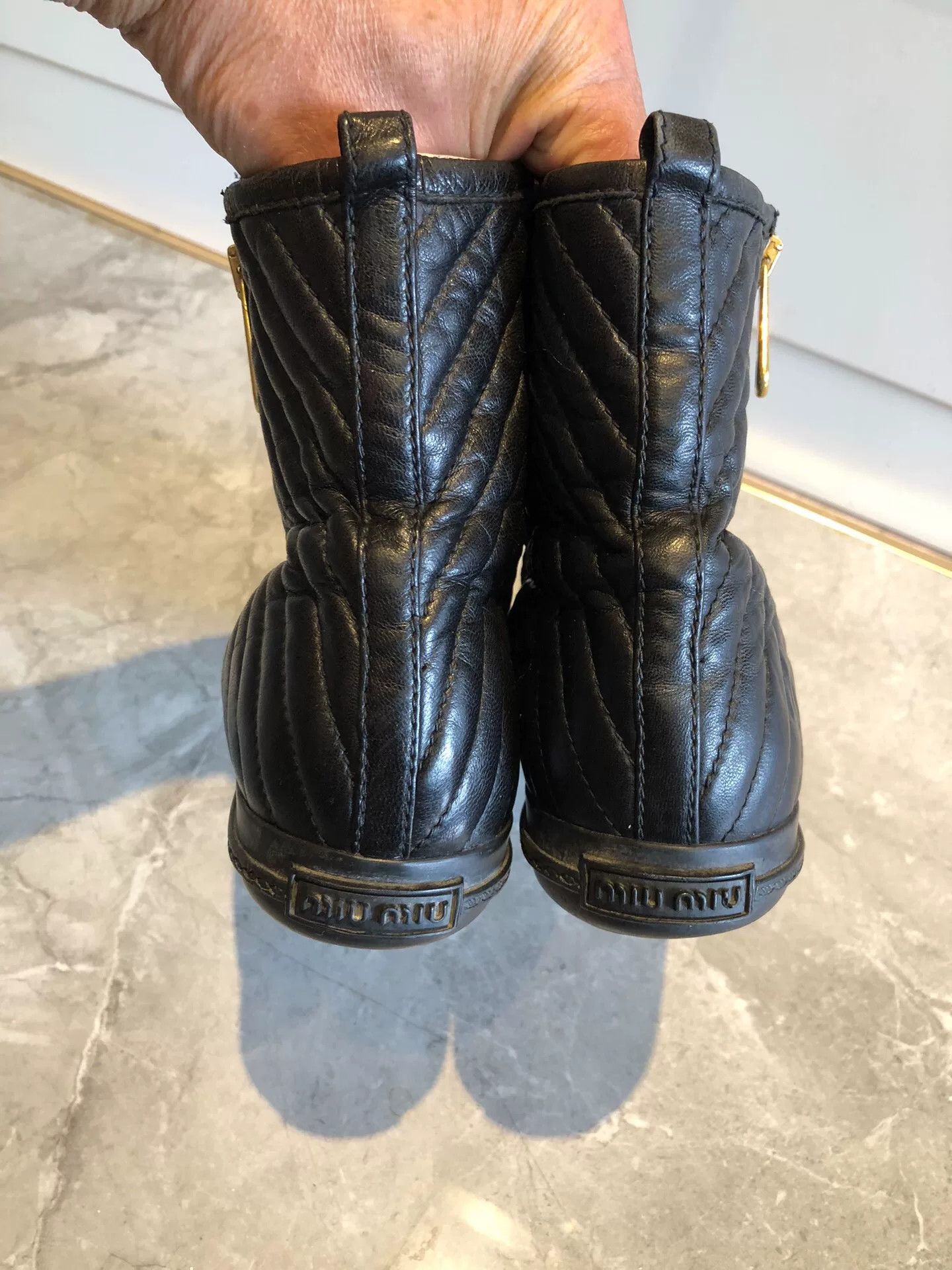 Miu Miu Miu Miu Pointed Toe Lambskin Ankle Boots Size US 4 / IT 34 - 5 Thumbnail