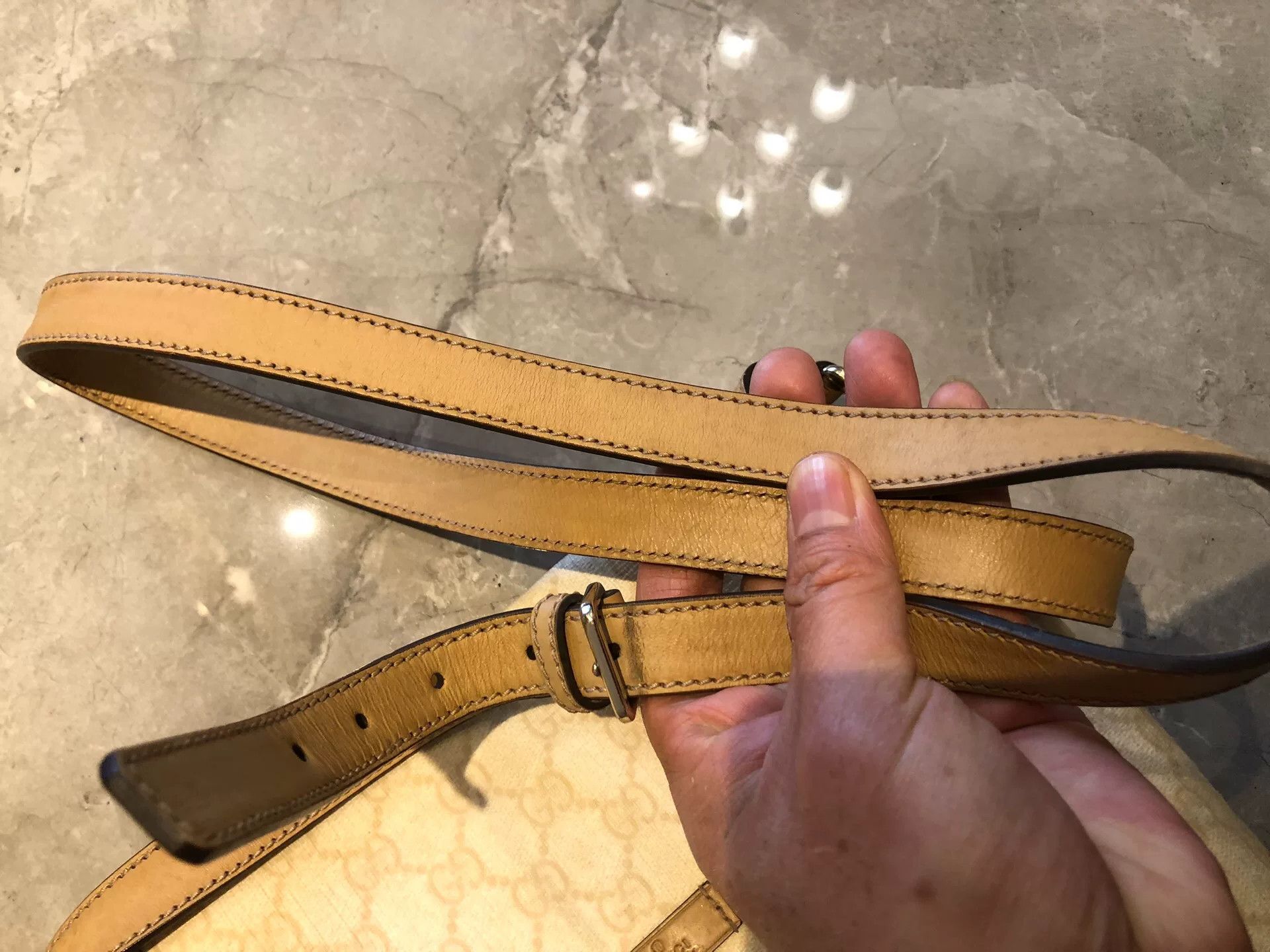 Gucci Gucci Beige Medium GG Print Shoulder Bag Size ONE SIZE - 5 Thumbnail