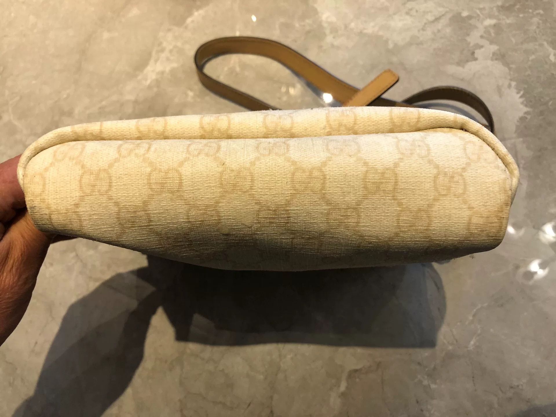 Gucci Gucci Beige Medium GG Print Shoulder Bag Size ONE SIZE - 7 Thumbnail