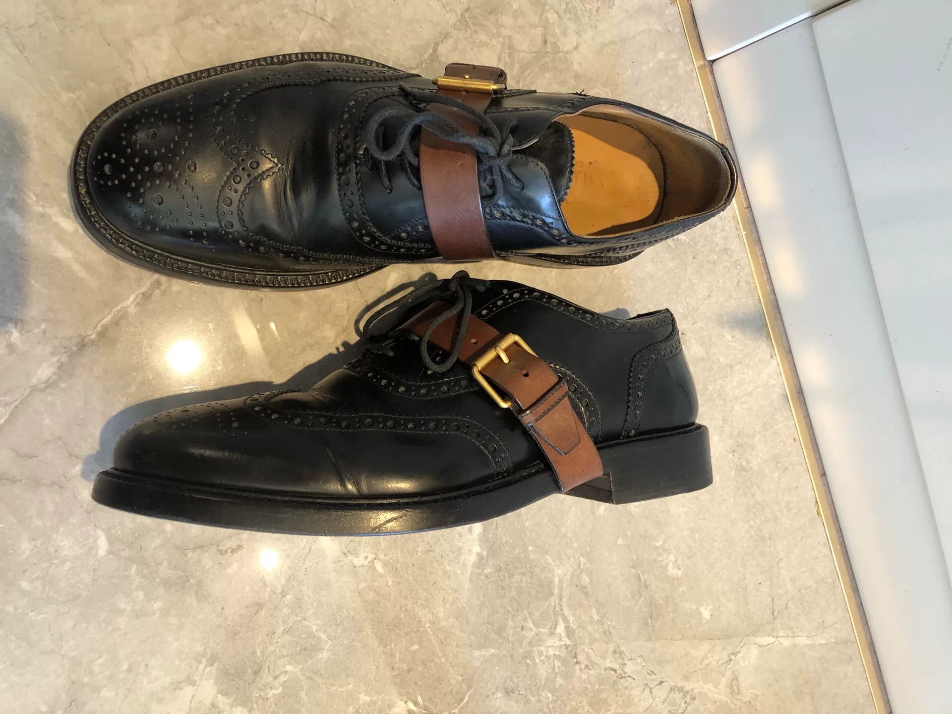 Valentino Valentino Men's Brogue Leather Shoes Size US 9.5 / EU 42-43 - 9 Thumbnail