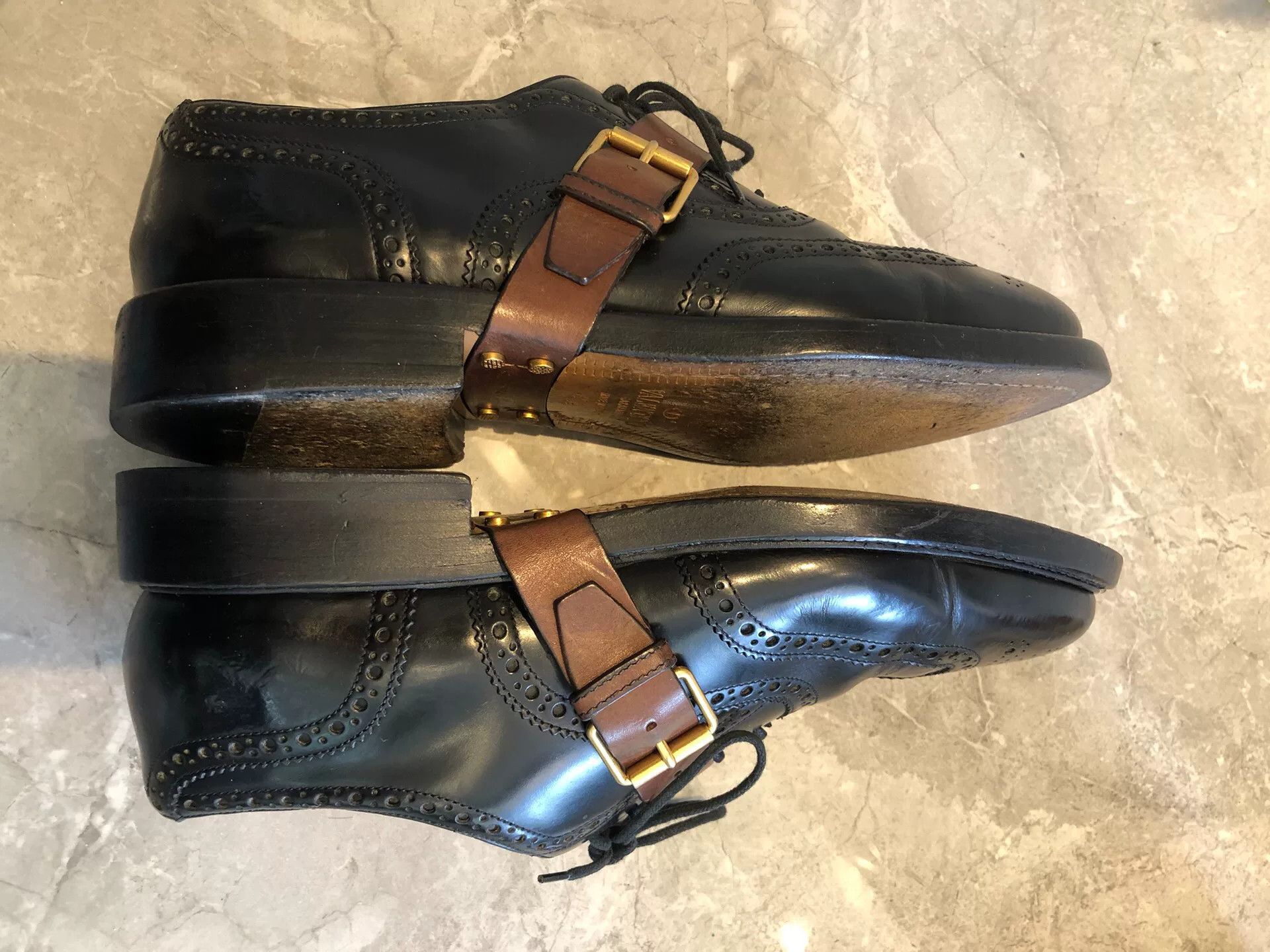 Valentino Valentino Men's Brogue Leather Shoes Size US 9.5 / EU 42-43 - 5 Thumbnail