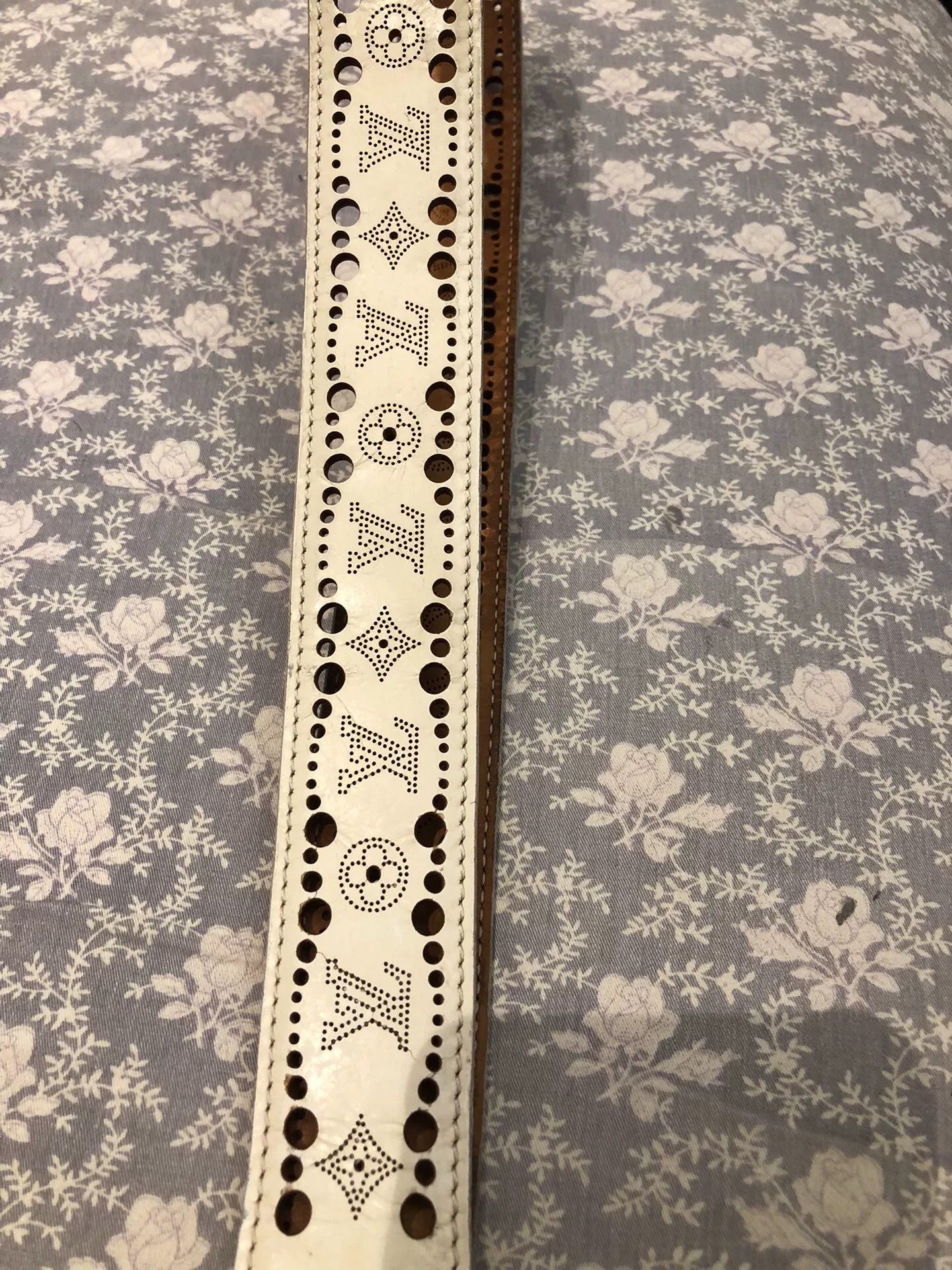 Louis Vuitton LV Leather Belt Gold Buckle Monogram Size ONE SIZE - 3 Thumbnail