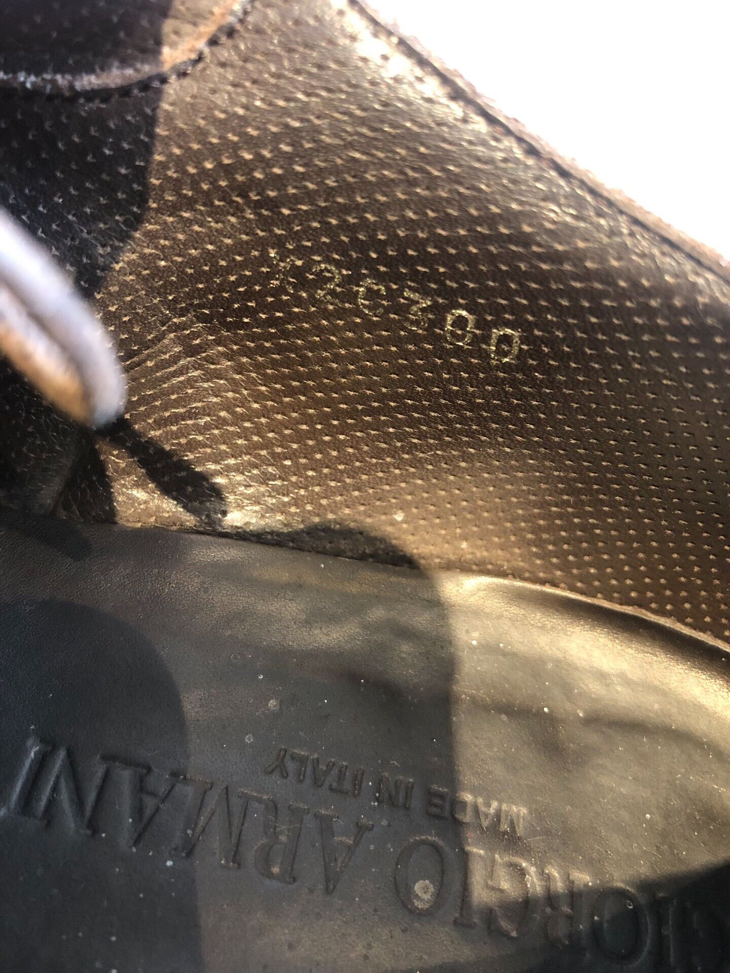Giorgio Armani Giorgio Armani Men's Handmade Leather Shoes Size US 6.5 / EU 39-40 - 8 Thumbnail