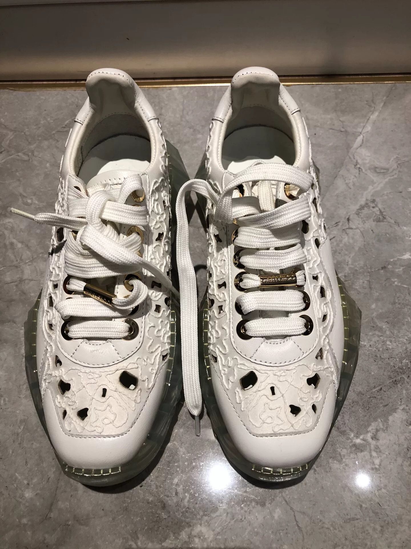 Jimmy Choo Jimmy Choo Perforated Dad Shoes Size US 5 / IT 35 - 2 Thumbnail