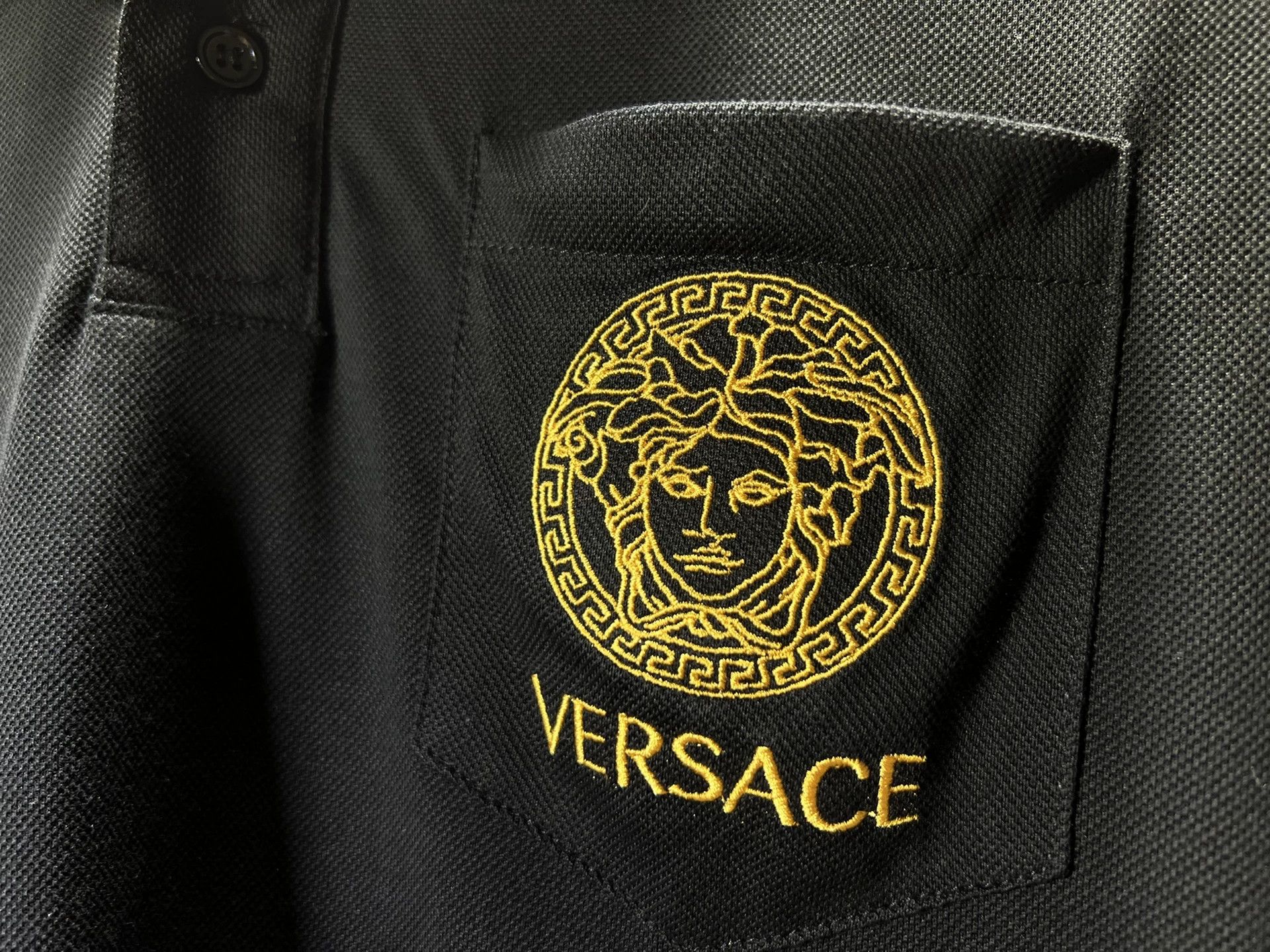 Versace VERSACE Men's Collared Short Sleeve T-shirt Size US S / EU 44-46 / 1 - 4 Thumbnail
