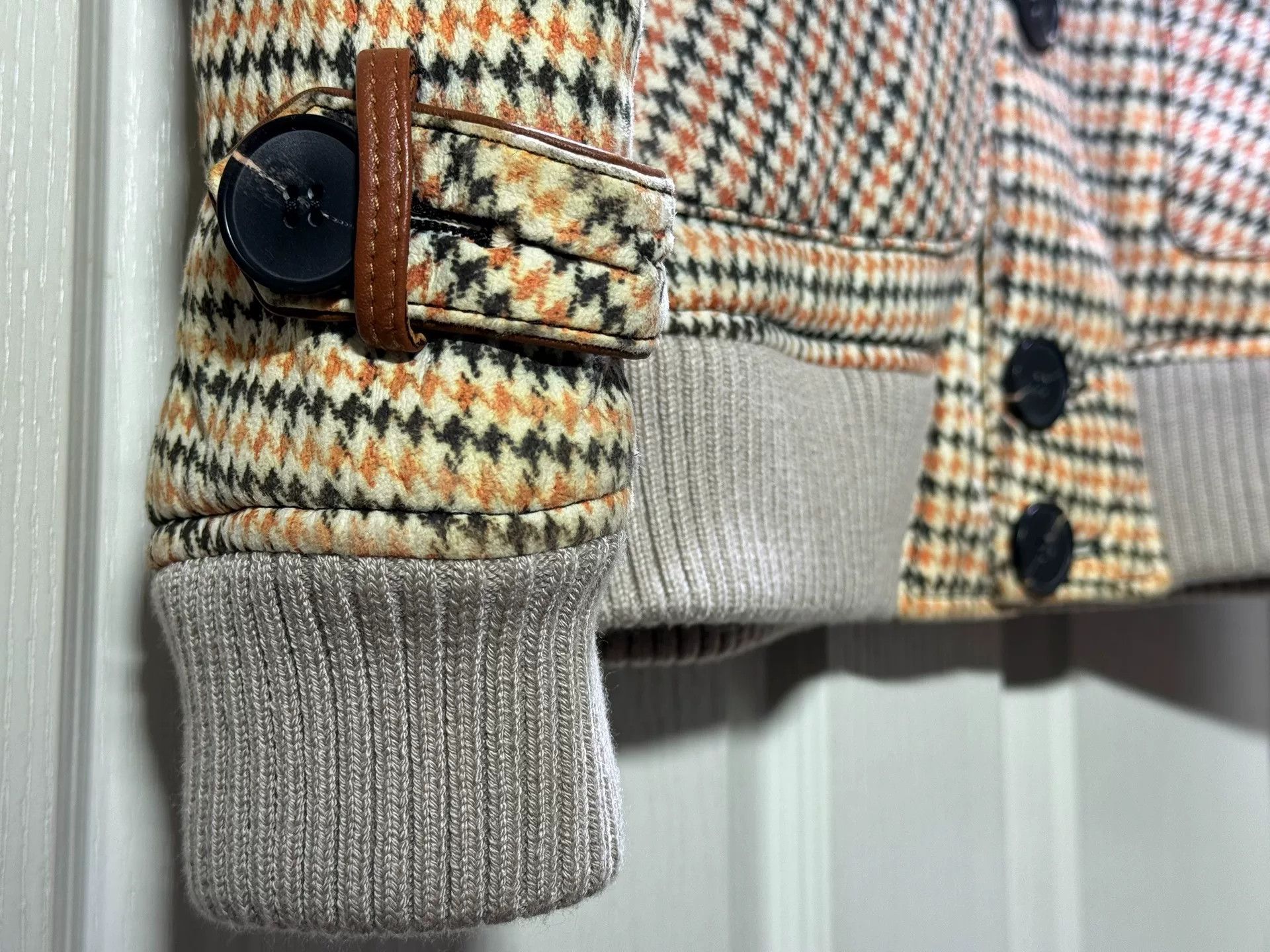 Prada Prada Men's Houndstooth Fur Coat Size US M / EU 48-50 / 2 - 3 Thumbnail