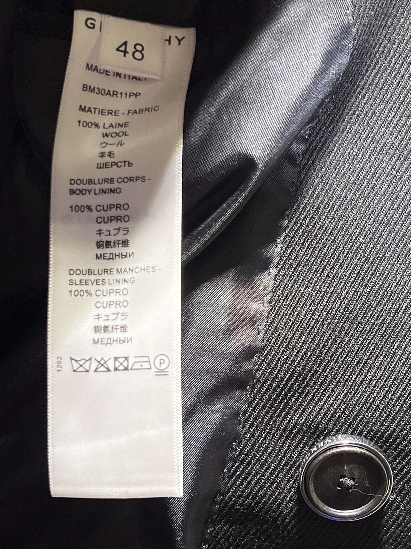 Givenchy Givenchy Men's Casual Wool Suit Jacket Size US M / EU 48-50 / 2 - 8 Thumbnail