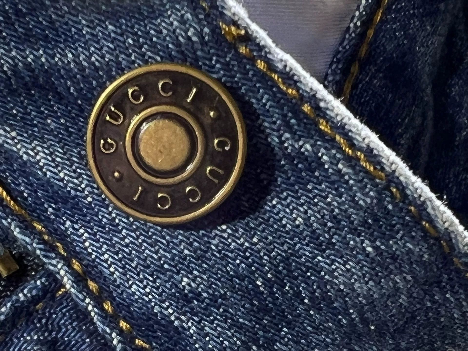 Gucci Gucci Women's Spring Summer Denim Shorts Size 37" - 3 Thumbnail