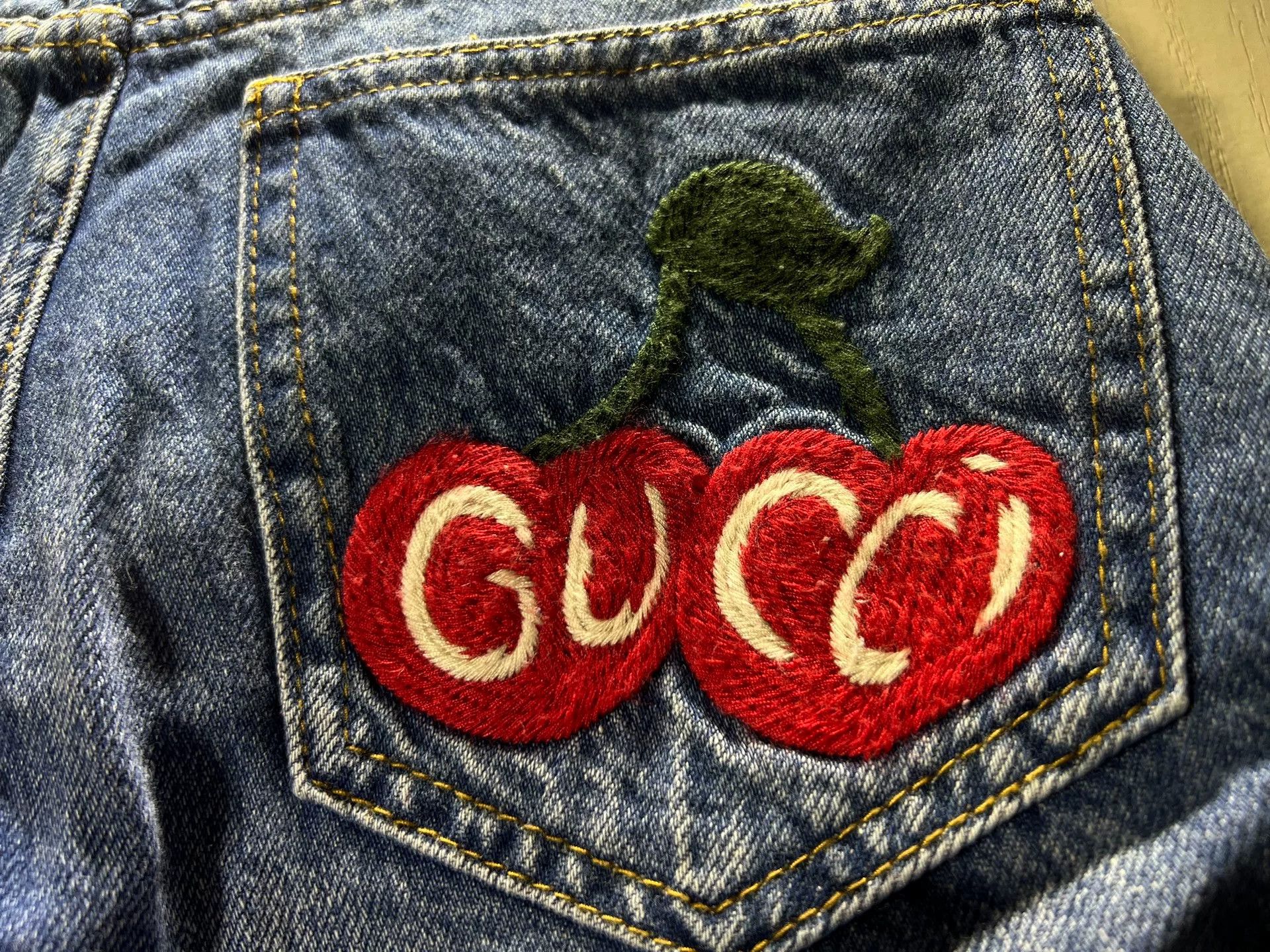 Gucci Gucci Women's Spring Summer Denim Shorts Size 37" - 6 Thumbnail