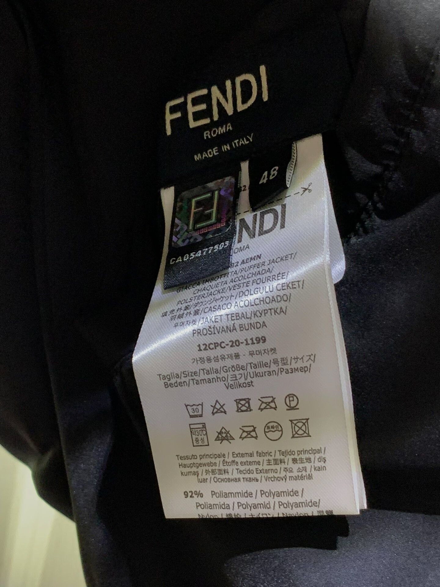 Fendi Fendi Men's Reversible Down Jacket Size US M / EU 48-50 / 2 - 3 Thumbnail