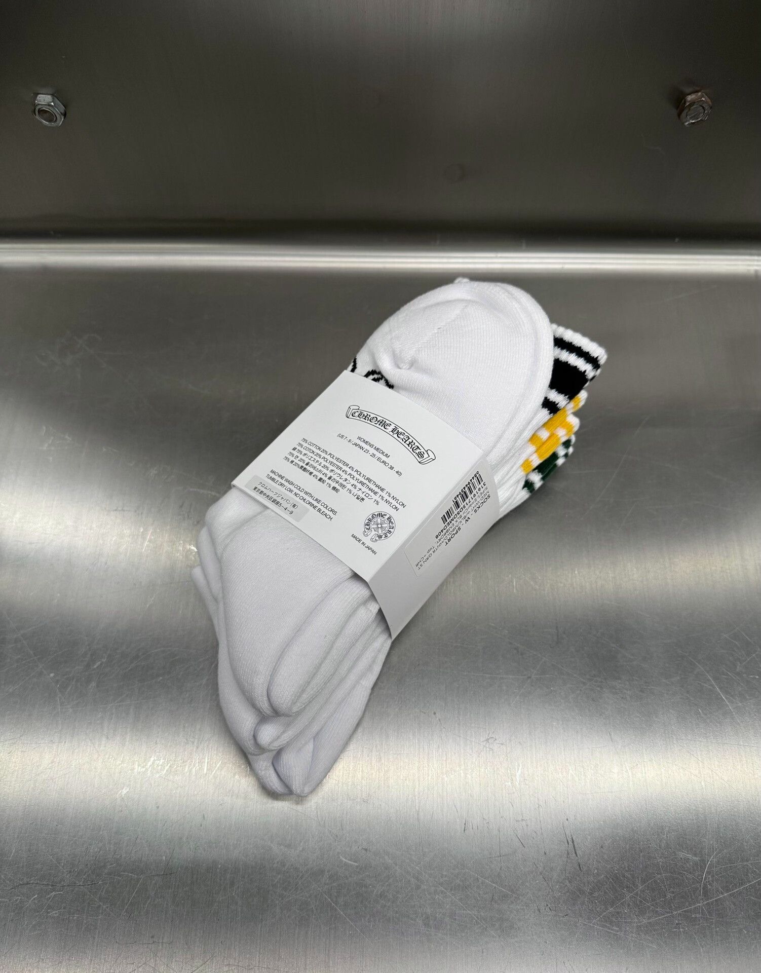 Chrome Hearts Chrome Hearts White Sword Sanskrit Print Socks Size ONE SIZE - 2 Thumbnail