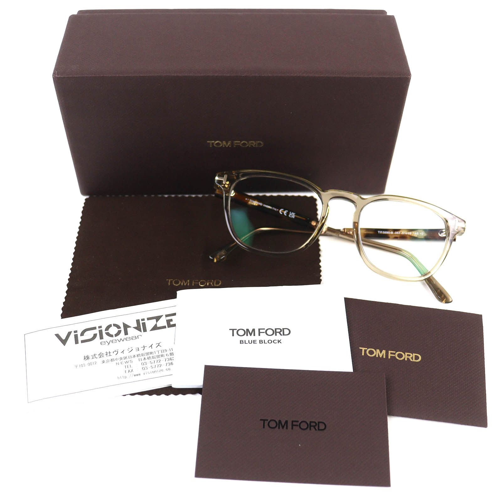 Tom Ford Tom Ford TOM FORD Glasses Frame Plastic / Synthetic Glasses TF5890-B DUTY FREE for USA Size ONE SIZE - 2 Thumbnail