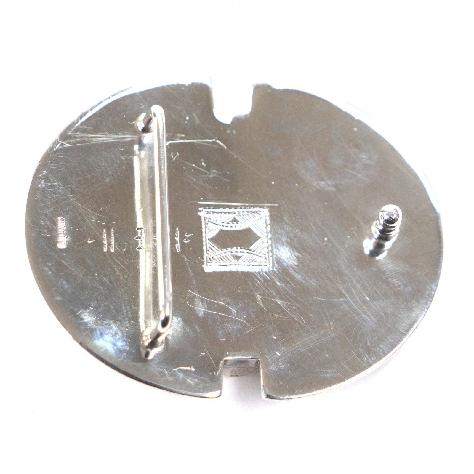 Hermes Hermes Hermès 925 Silver Leather Belt Precious Metal Belt DUTY FREE for USA Size ONE SIZE - 2 Thumbnail