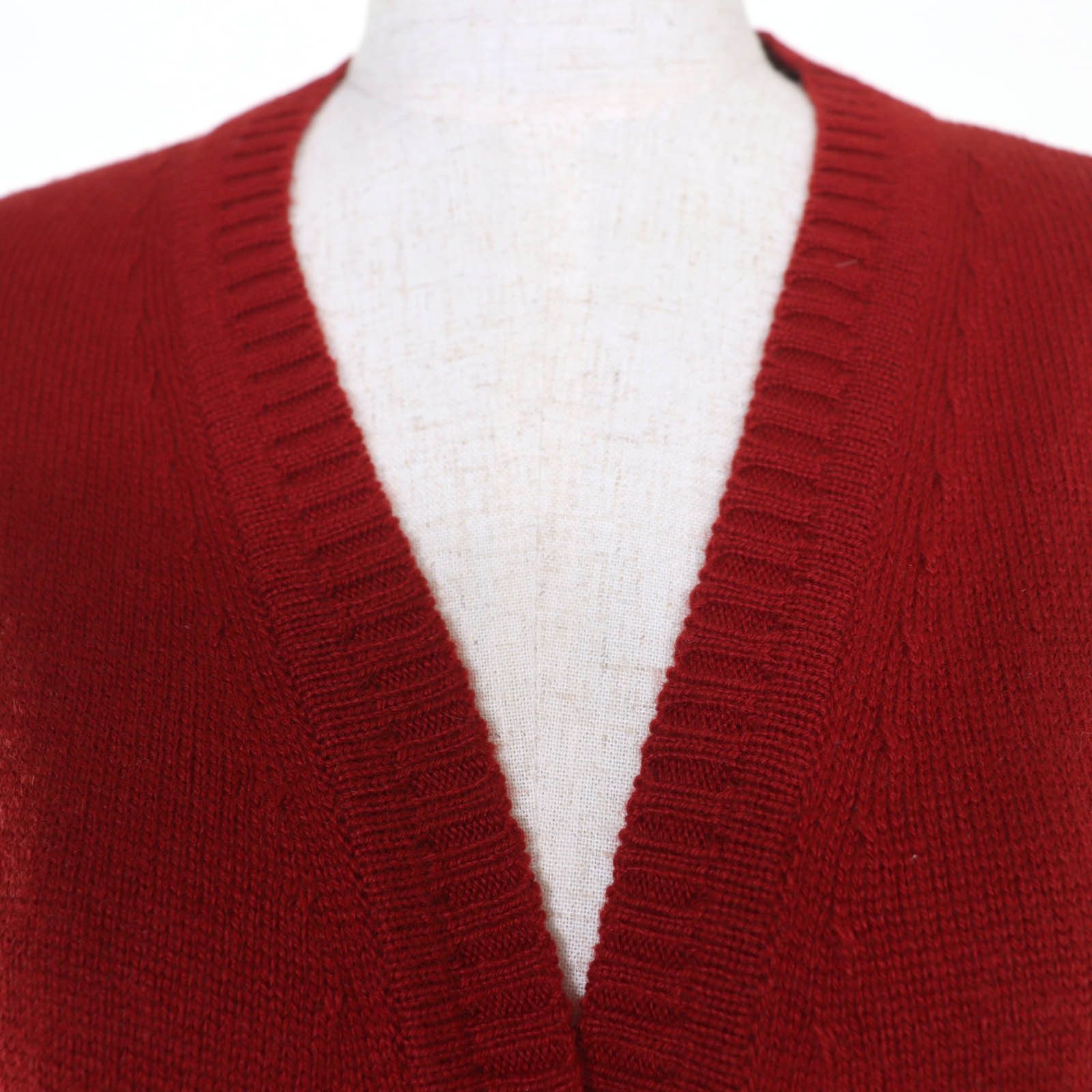 Gucci Gucci Gucci Horsebit Metal Cashmere Cardigan Textile Tops 749064 DUTY FREE for USA Size ONE SIZE - 4 Thumbnail