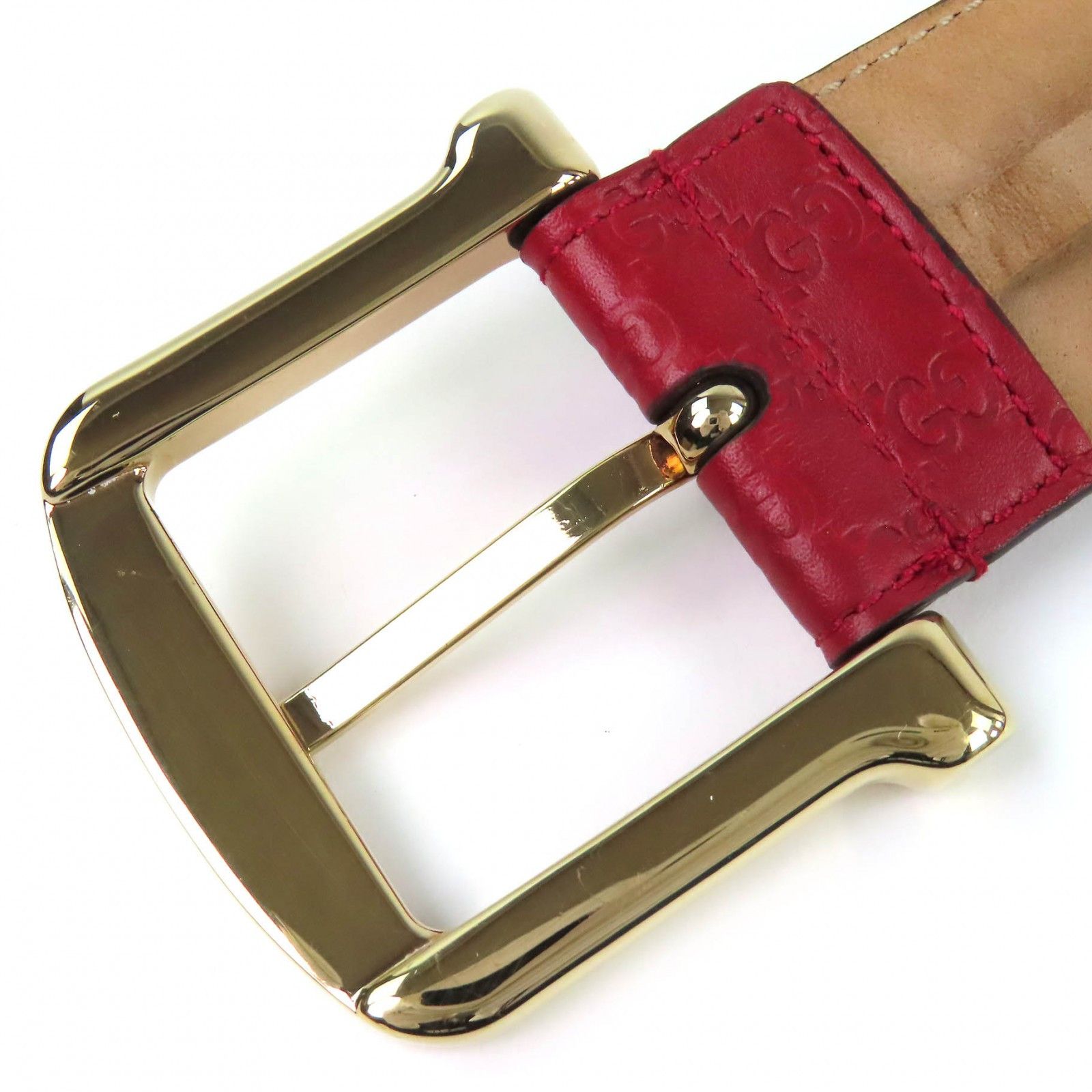 Gucci Gucci Gucci Micro Guccisima Leather Belt Leather Belt 281548 DUTY FREE for USA Size ONE SIZE - 5 Thumbnail