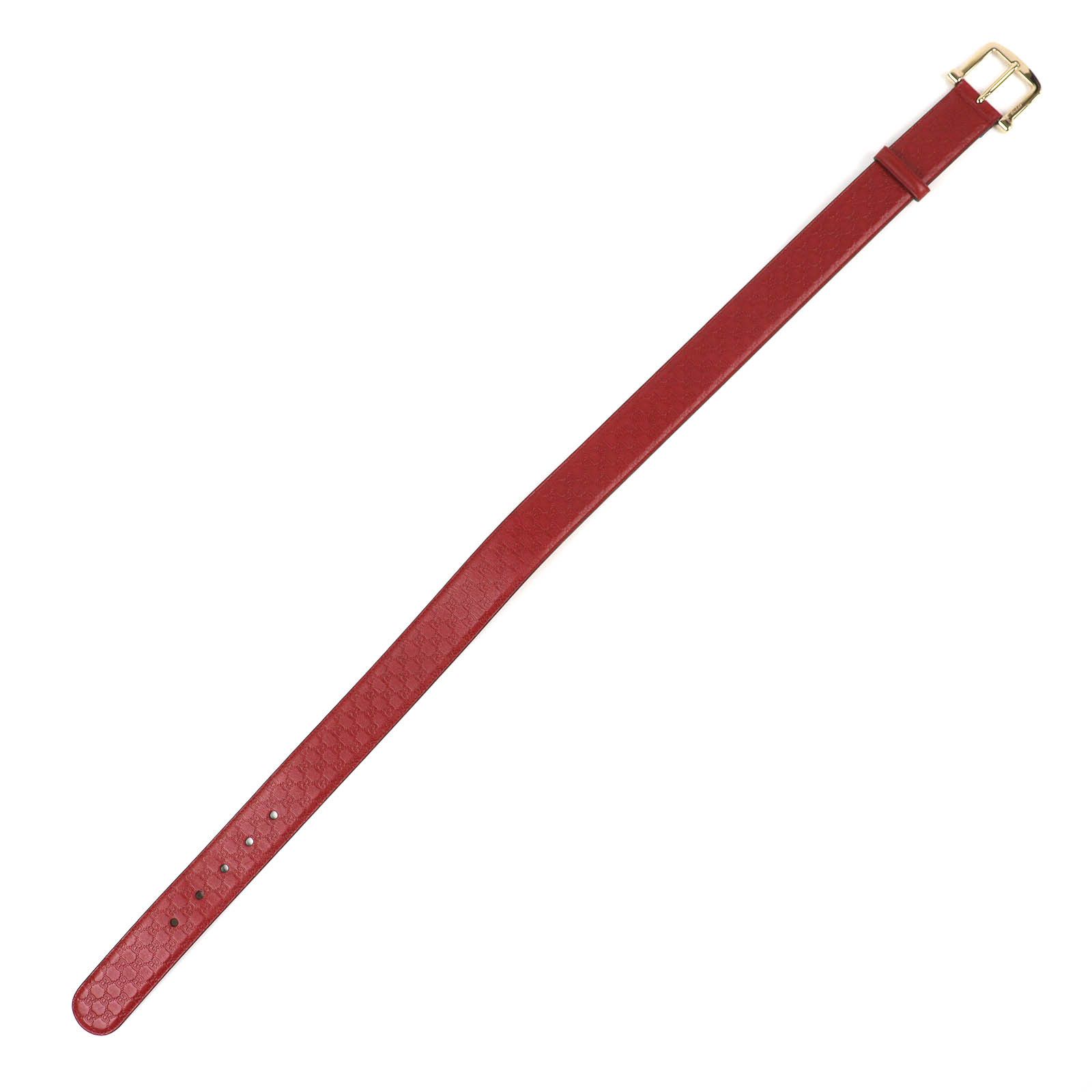 Gucci Gucci Gucci Micro Guccisima Leather Belt Leather Belt 281548 DUTY FREE for USA Size ONE SIZE - 2 Thumbnail