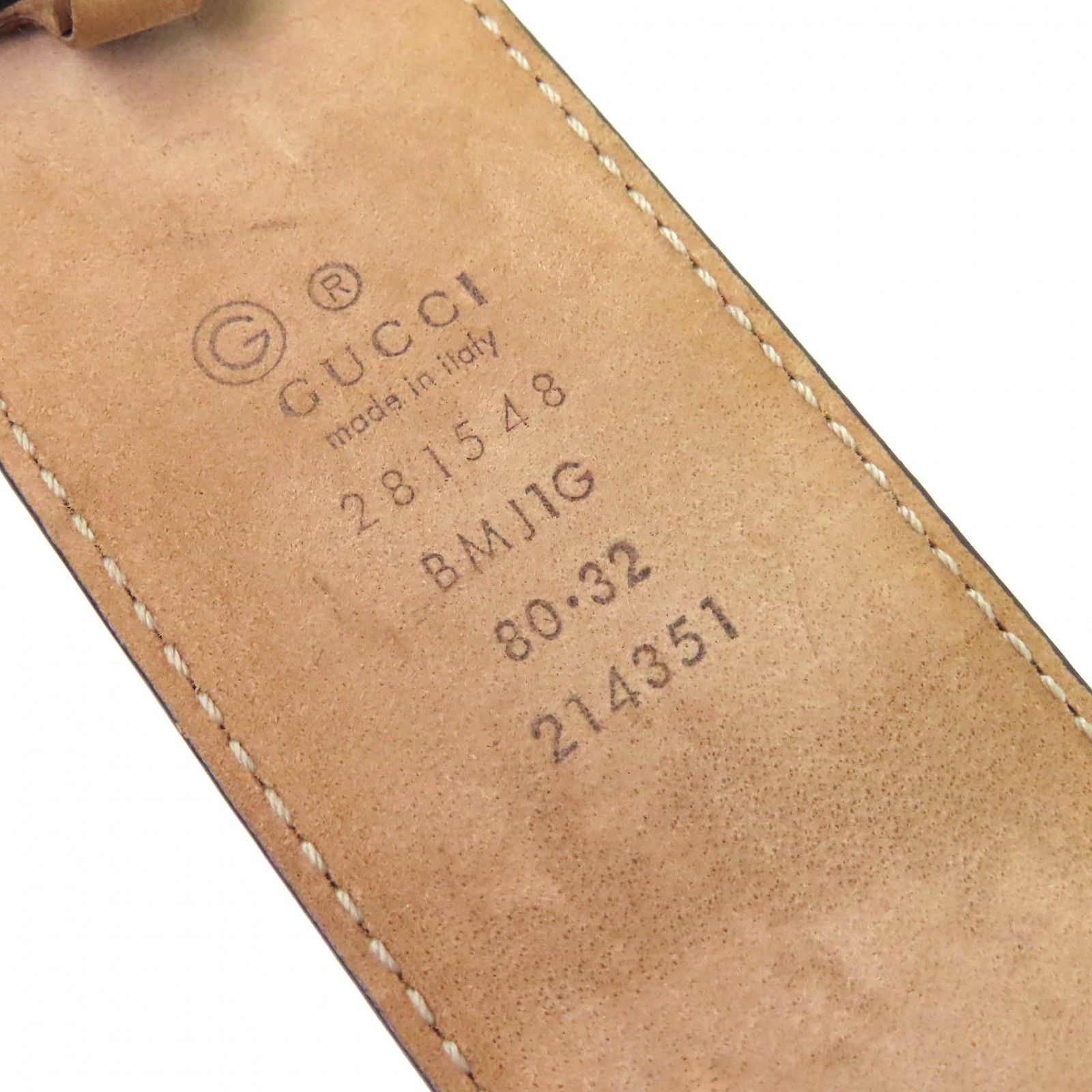 Gucci Gucci Gucci Micro Guccisima Leather Belt Leather Belt 281548 DUTY FREE for USA Size ONE SIZE - 7 Thumbnail