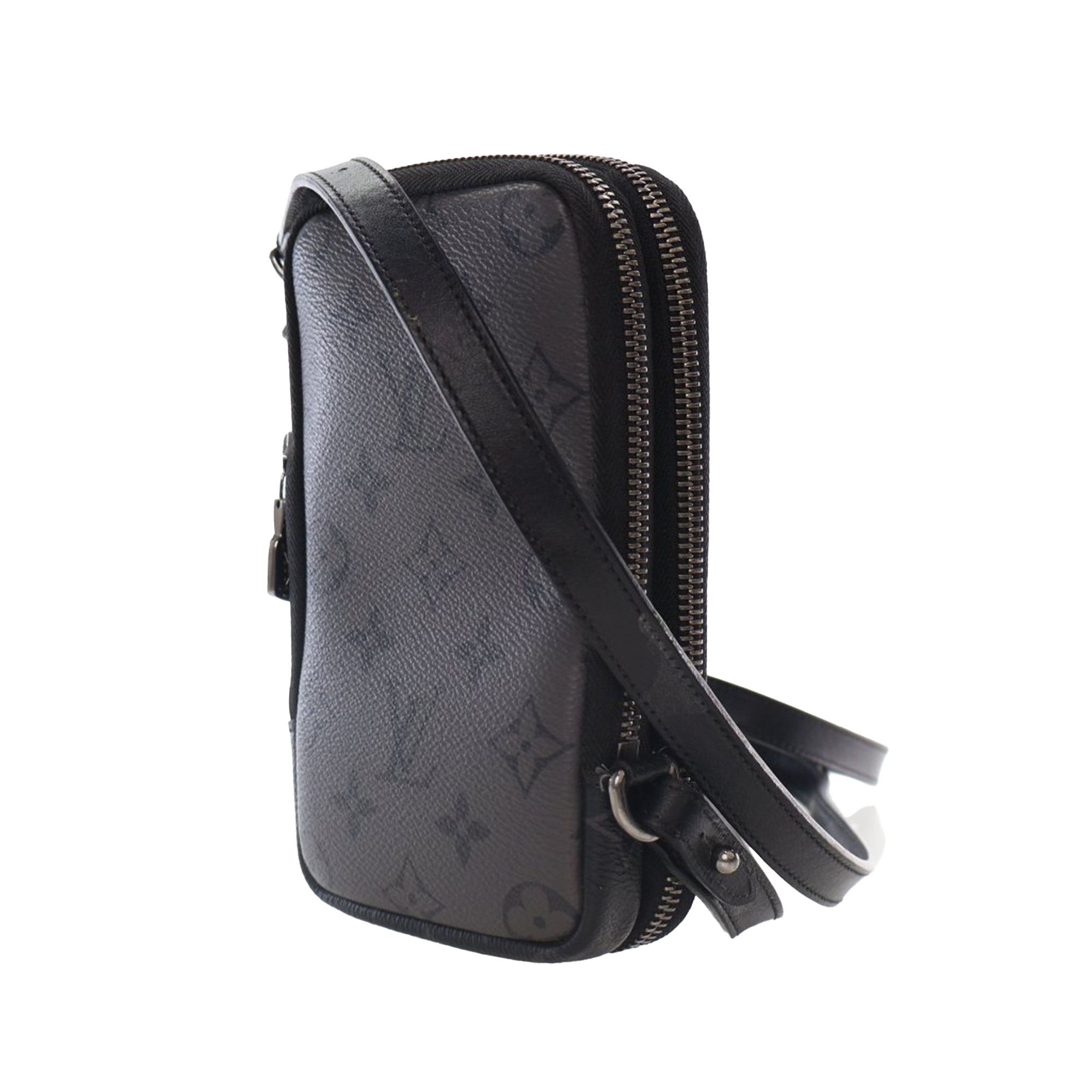 Louis Vuitton Louis Vuitton Monogram Eclipse Reverse Double Phone Pouch Size ONE SIZE - 10 Thumbnail