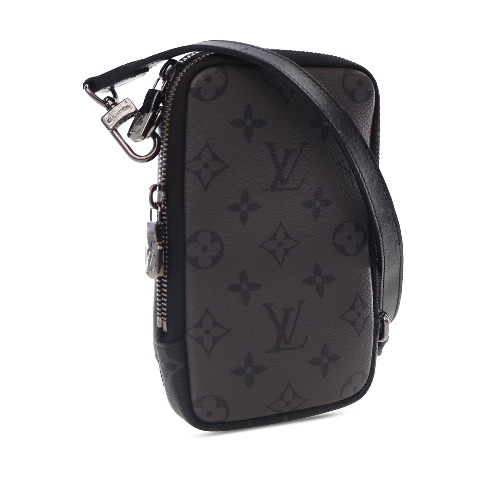 Louis Vuitton Louis Vuitton Monogram Eclipse Reverse Double Phone Pouch Size ONE SIZE - 2 Thumbnail