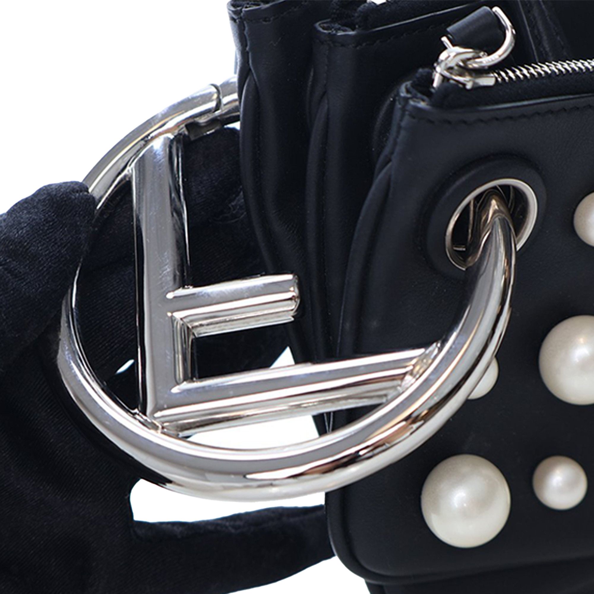 Fendi Fendi Leather Pearl Studded Triplette Clutch Size ONE SIZE - 6 Thumbnail