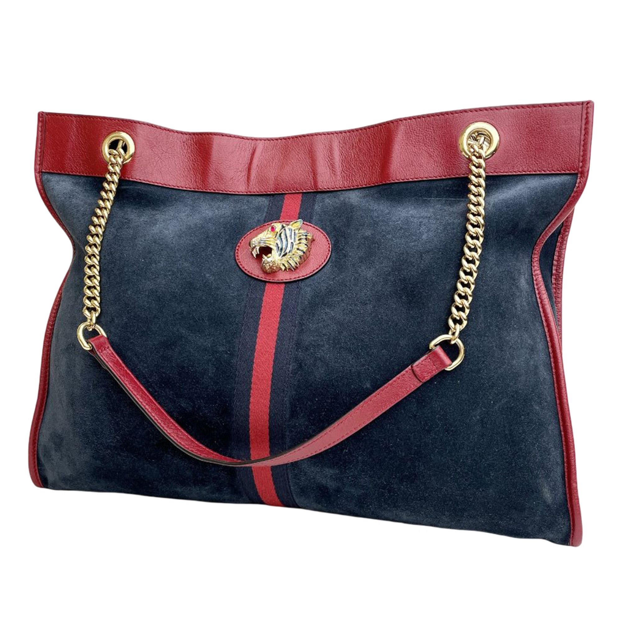 Gucci Gucci Large Web Suede Rajah Tote Size ONE SIZE - 2 Thumbnail