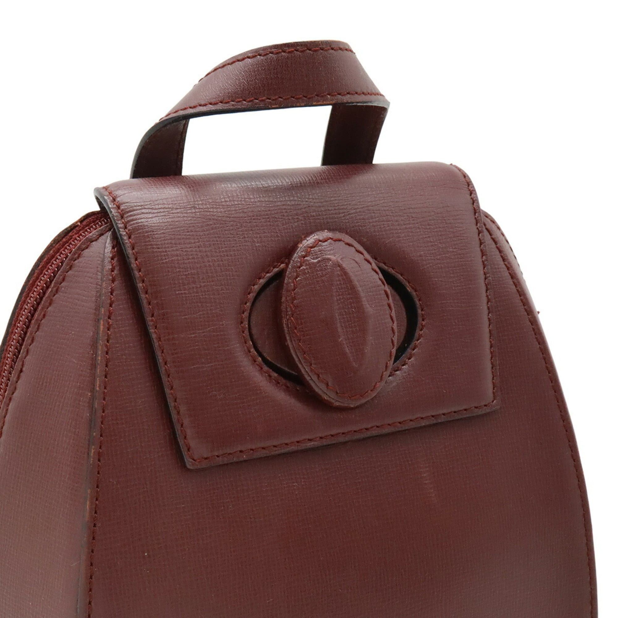 ?Cartier Bordeaux Must de Line Backpack Cartier Must Backpack, Leather, Bordeaux, L1000215 main image 3