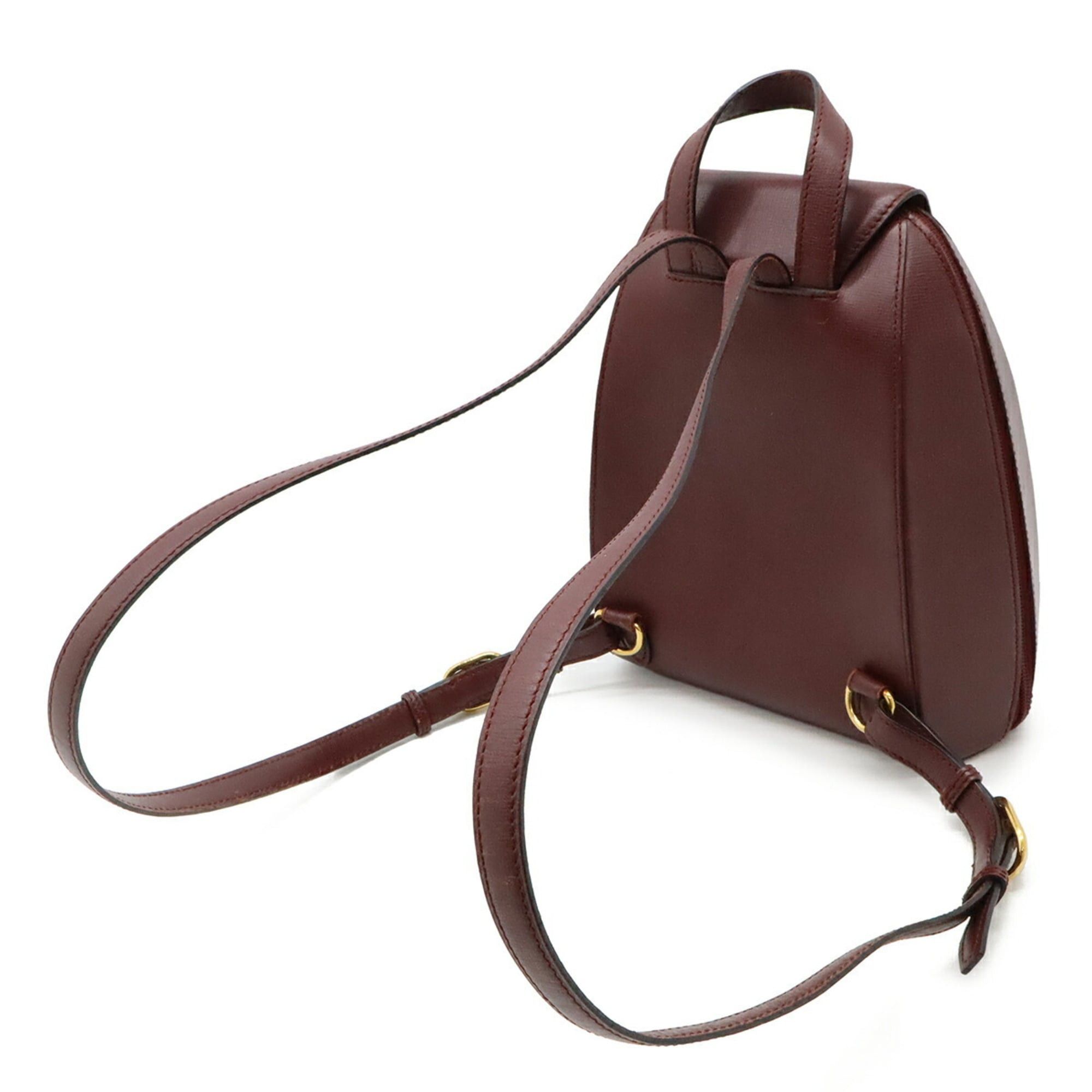 Cartier Must Backpack, Leather, Bordeaux, L1000215