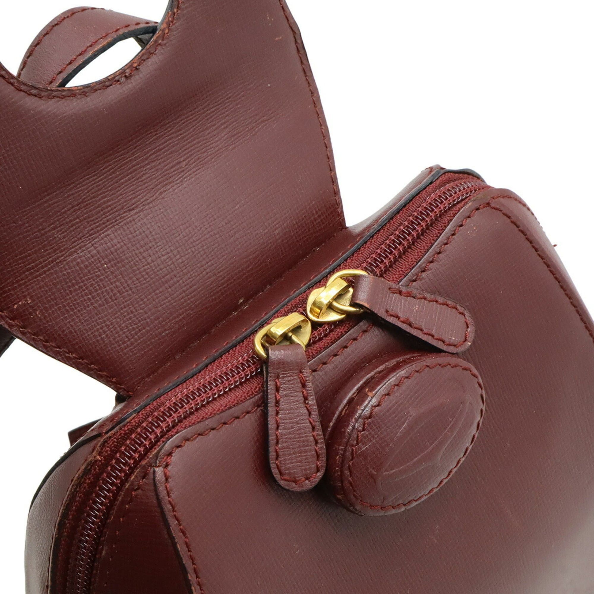 ?Cartier Bordeaux Must de Line Backpack Cartier Must Backpack, Leather, Bordeaux, L1000215 main image 2