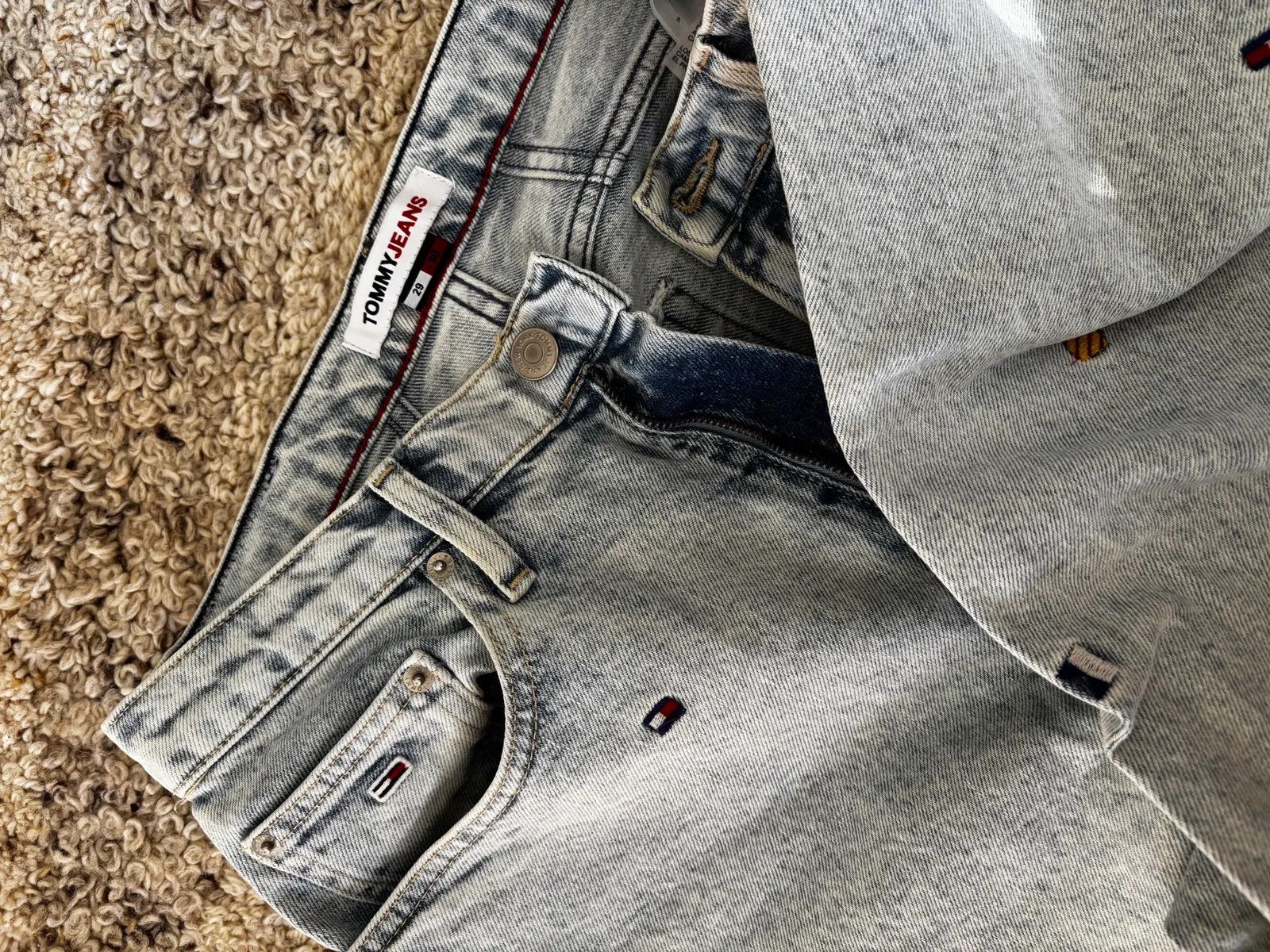 Tommy Jeans Tommy Jeans Croppade jeans med båtflaggor Jeans Size 29" - 3 Thumbnail