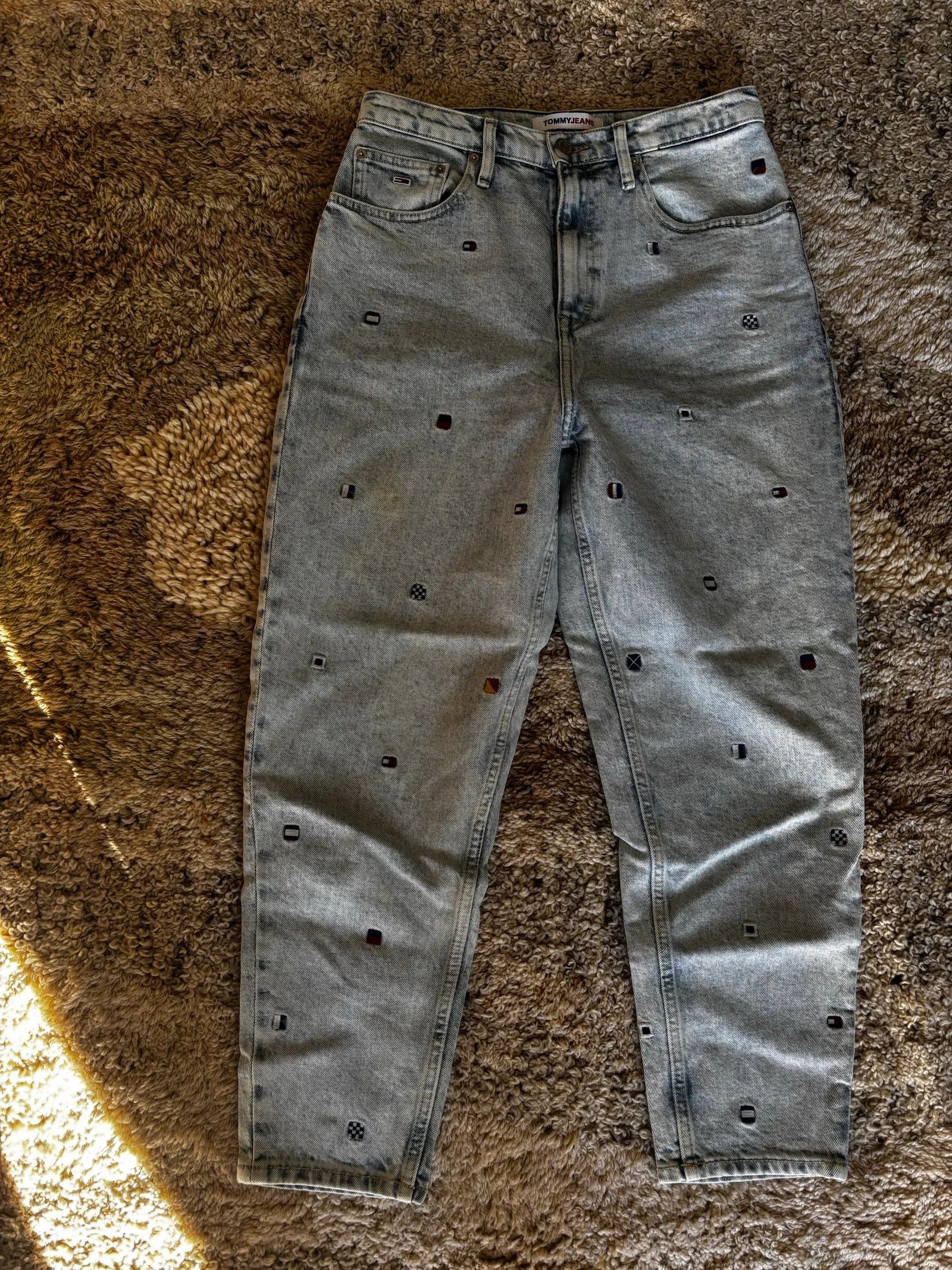 Tommy Jeans Tommy Jeans Croppade jeans med båtflaggor Jeans Size 29" - 2 Thumbnail