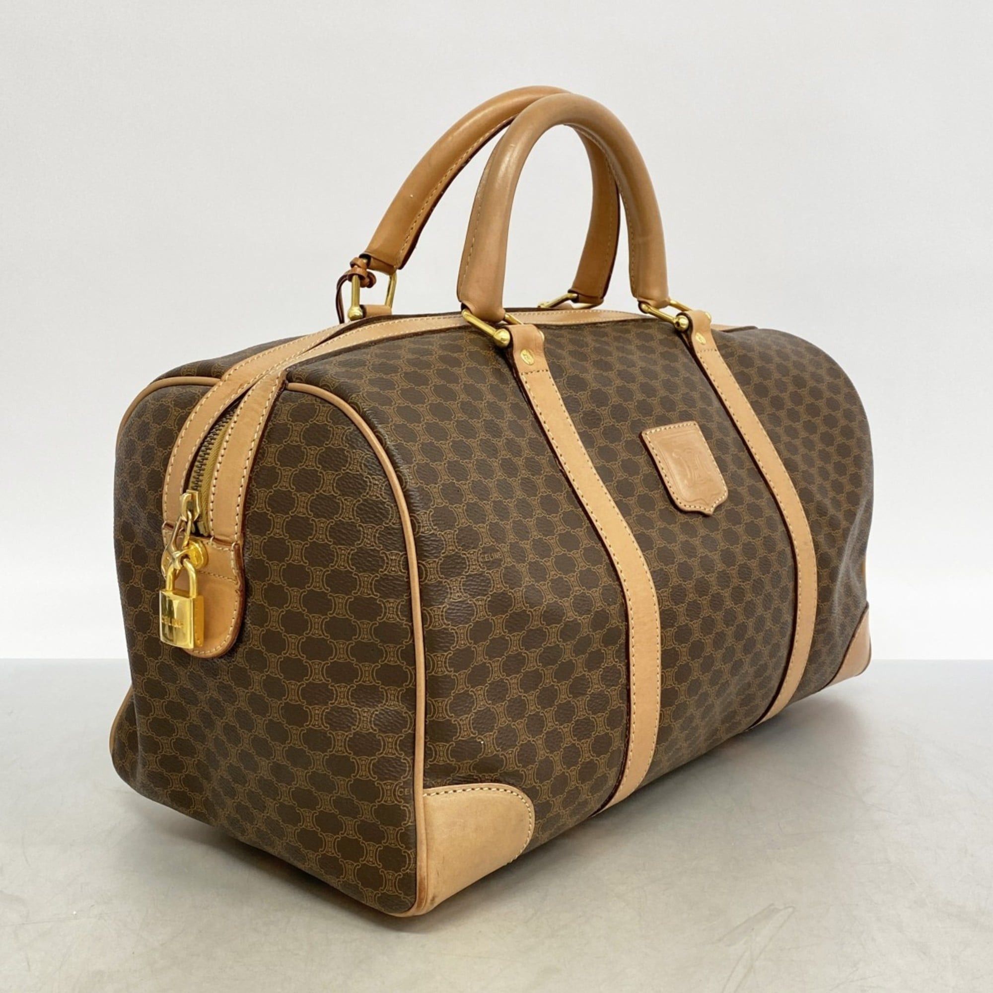 Celine Boston Bags, Macadam Brown, Men's and Women's