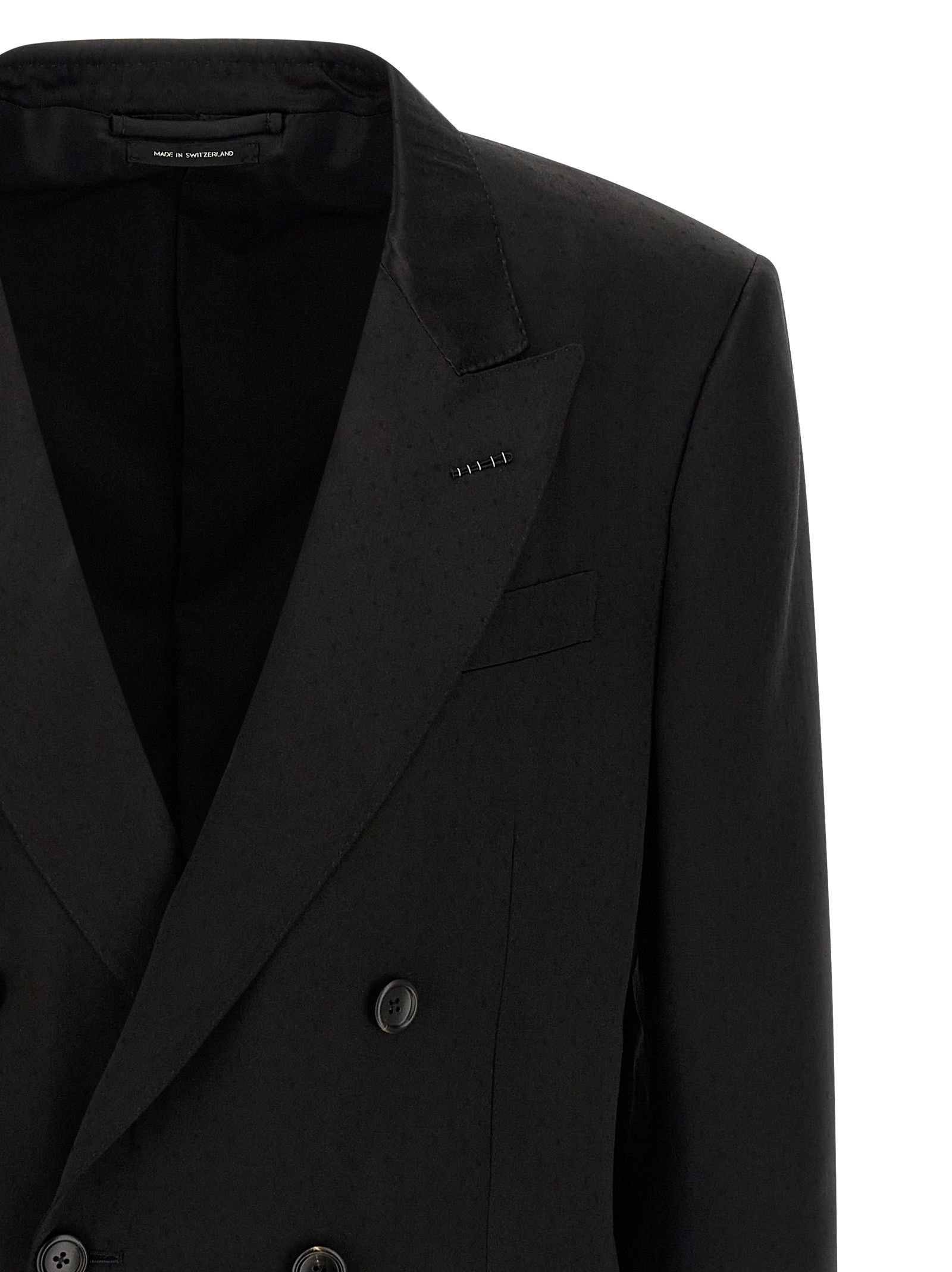 Tom Ford Tone-On-Tone Polka Dot Blazer Size 54R - 3 Thumbnail