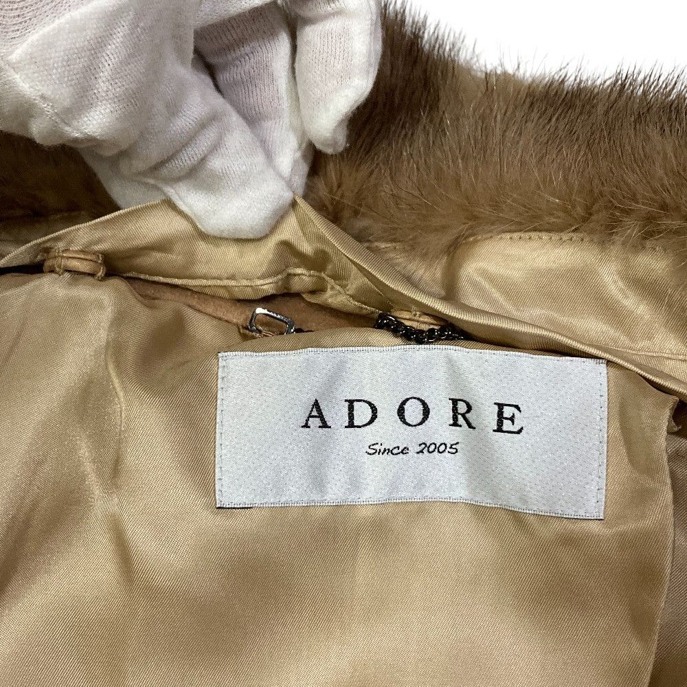 Other Other ADORE 100% Cashmere Mink Fur Belted Coat Fur Outerwear DUTY FREE for USA Size ONE SIZE - 6 Thumbnail