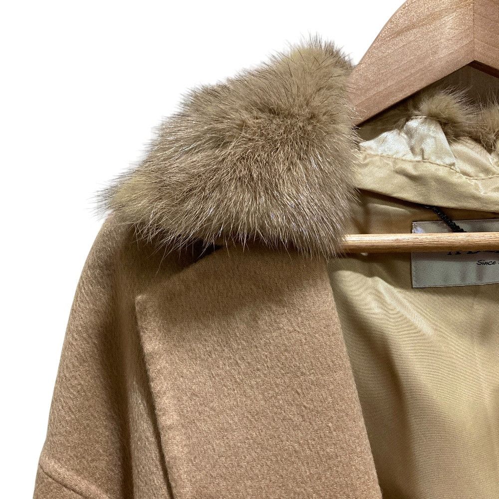Other Other ADORE 100% Cashmere Mink Fur Belted Coat Fur Outerwear DUTY FREE for USA Size ONE SIZE - 2 Thumbnail