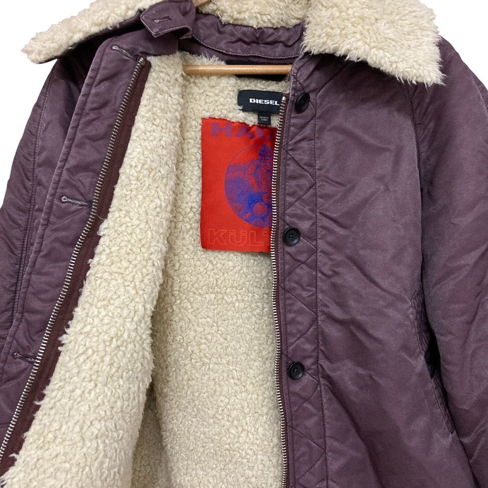 Other Other DIESEL Vintage Shearling Flight Jacket Textile Outerwear DUTY FREE for USA Size ONE SIZE - 5 Thumbnail