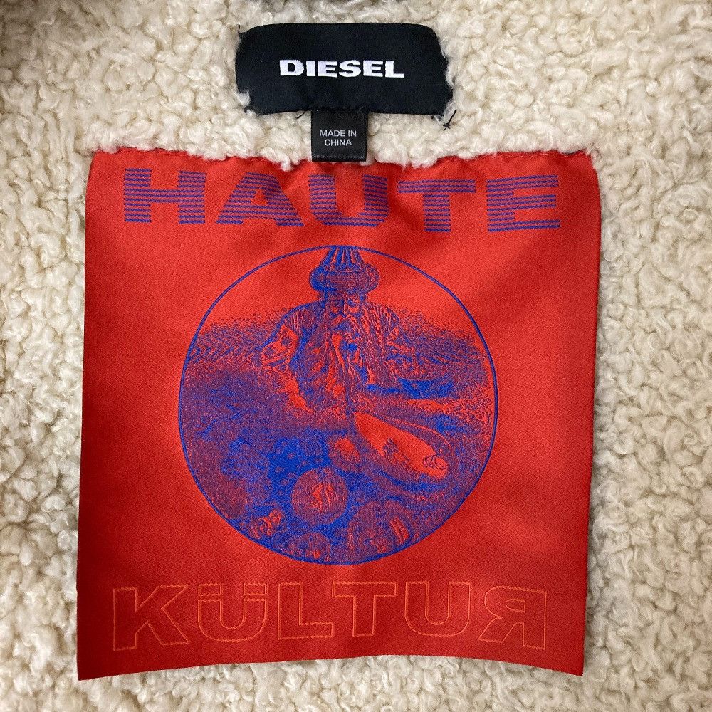 Other Other DIESEL Vintage Shearling Flight Jacket Textile Outerwear DUTY FREE for USA Size ONE SIZE - 8 Thumbnail