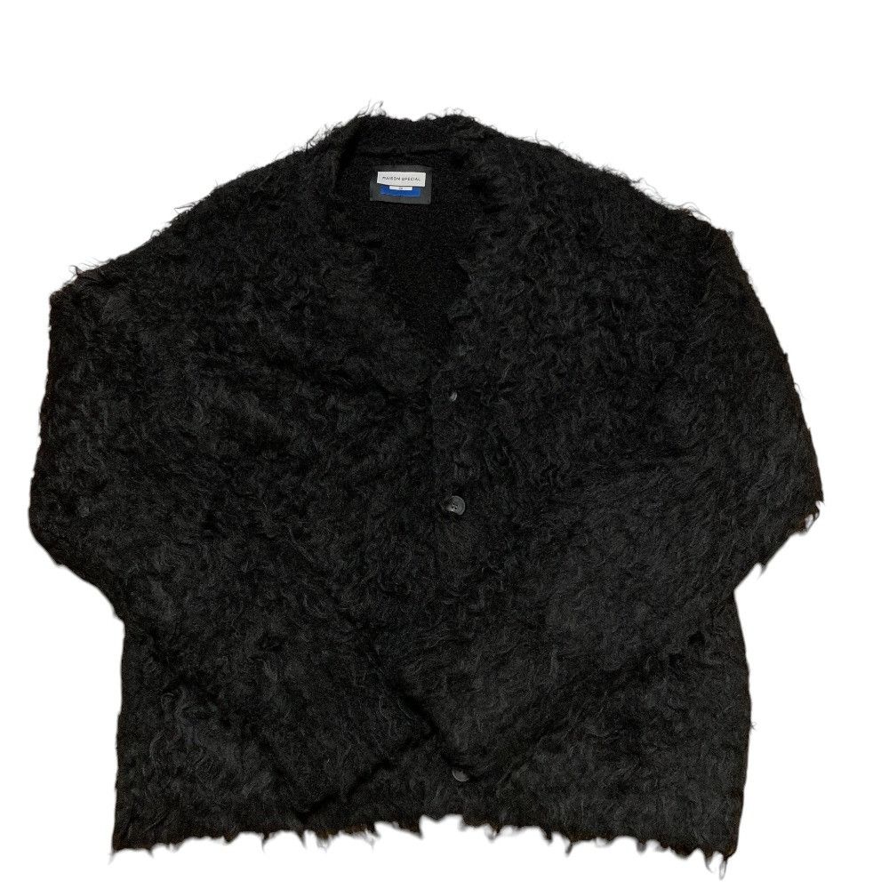 Other Other MAISON SPECIAL Shaggy V-Neck Knit Cardigan Textile Tops DUTY FREE for USA Size ONE SIZE - 3 Thumbnail