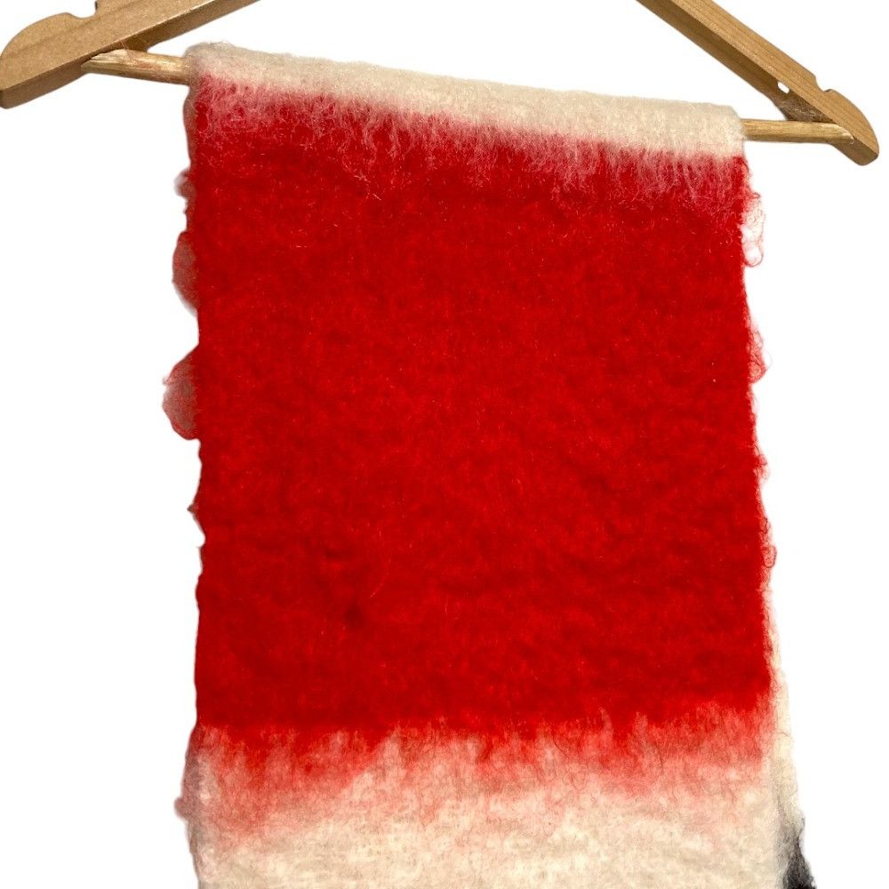 Loewe Loewe Loewe Anagram Leather Patch Wool Mohair Scarf Textile Scarf DUTY FREE for USA Size ONE SIZE - 4 Thumbnail