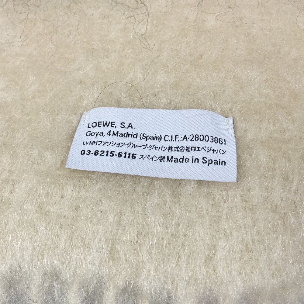 Loewe Loewe Loewe Anagram Leather Patch Wool Mohair Scarf Textile Scarf DUTY FREE for USA Size ONE SIZE - 5 Thumbnail